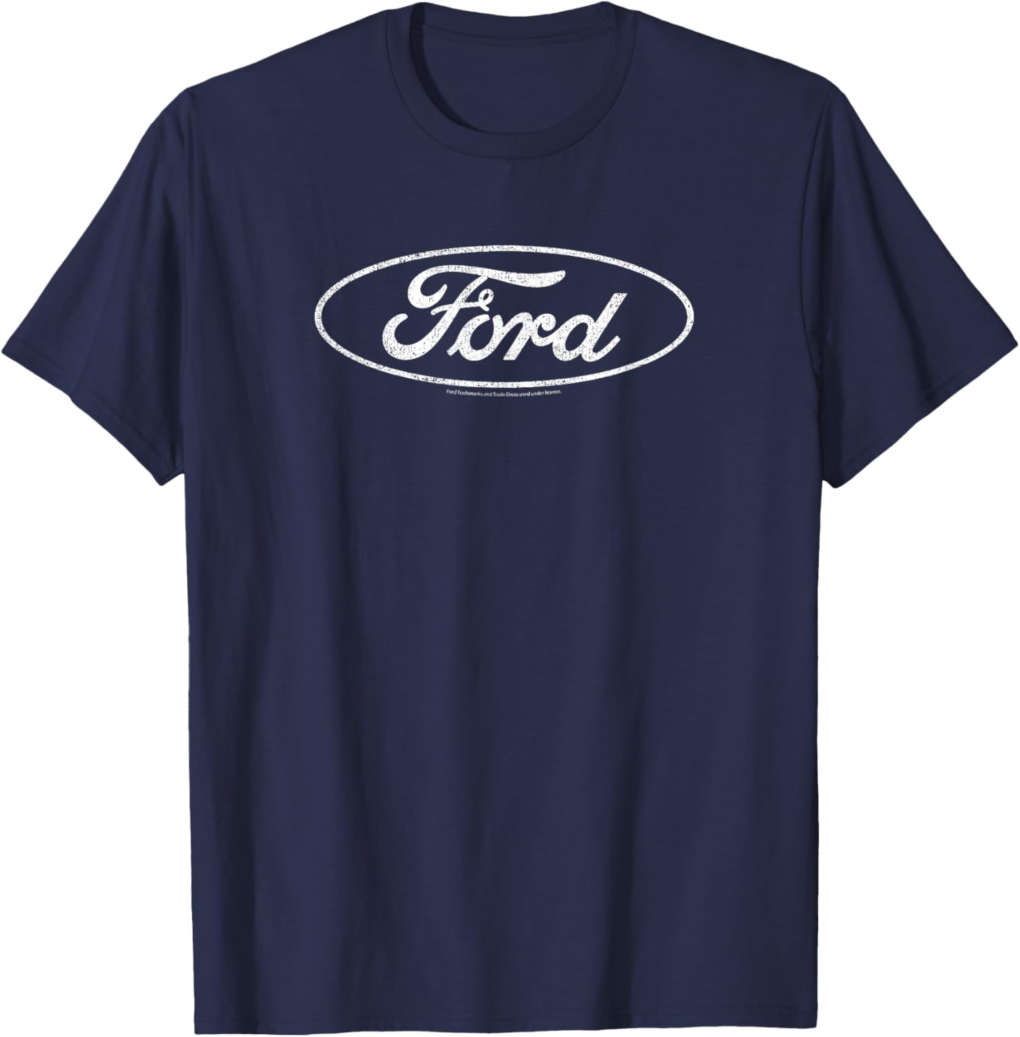 Ford Distressed White Oval Logo T-Shirt for Casual Style and Comfort - 12