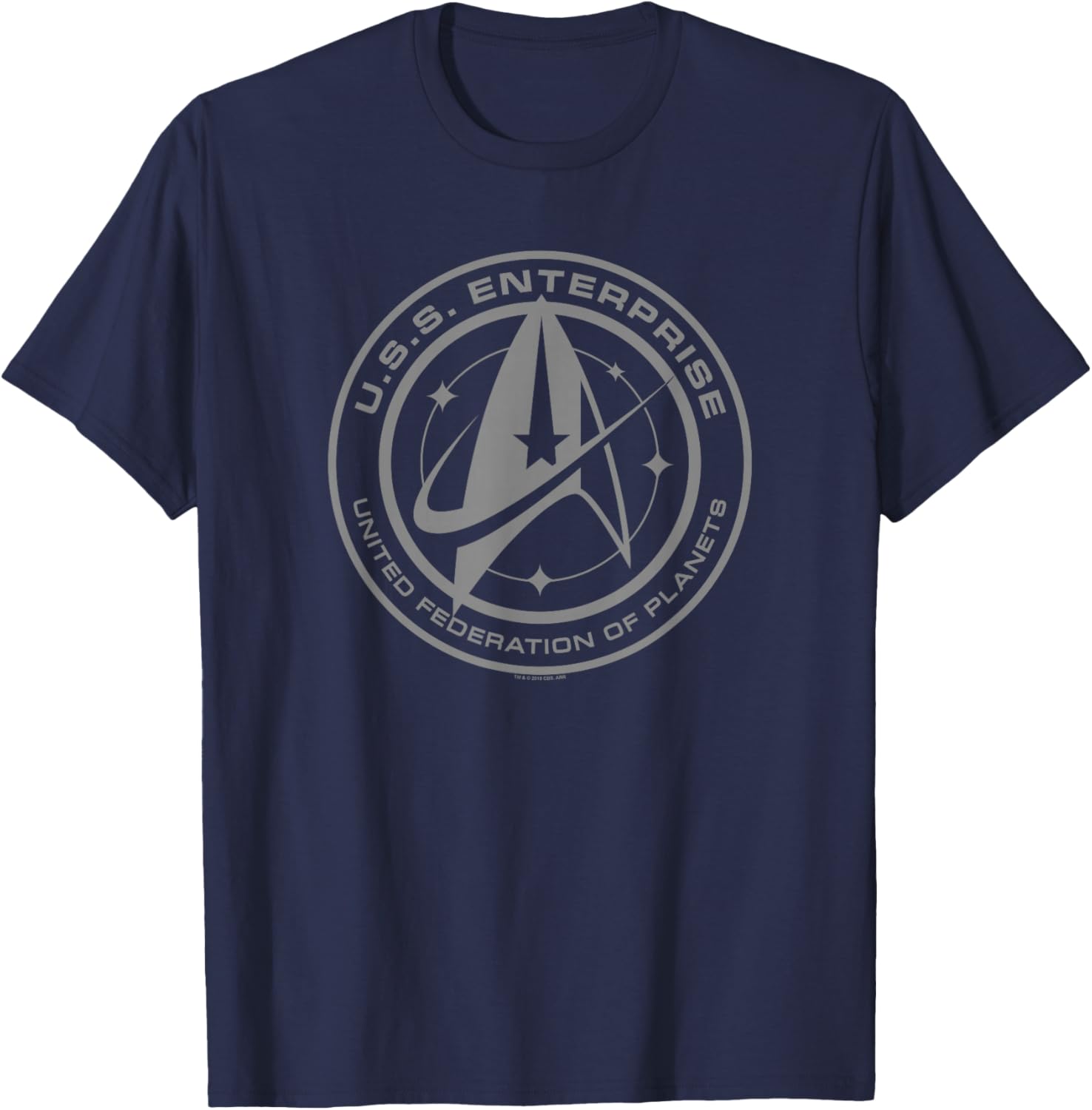 Star Trek Discovery Enterprise Crest T-Shirt for Fans and Collectors - 8