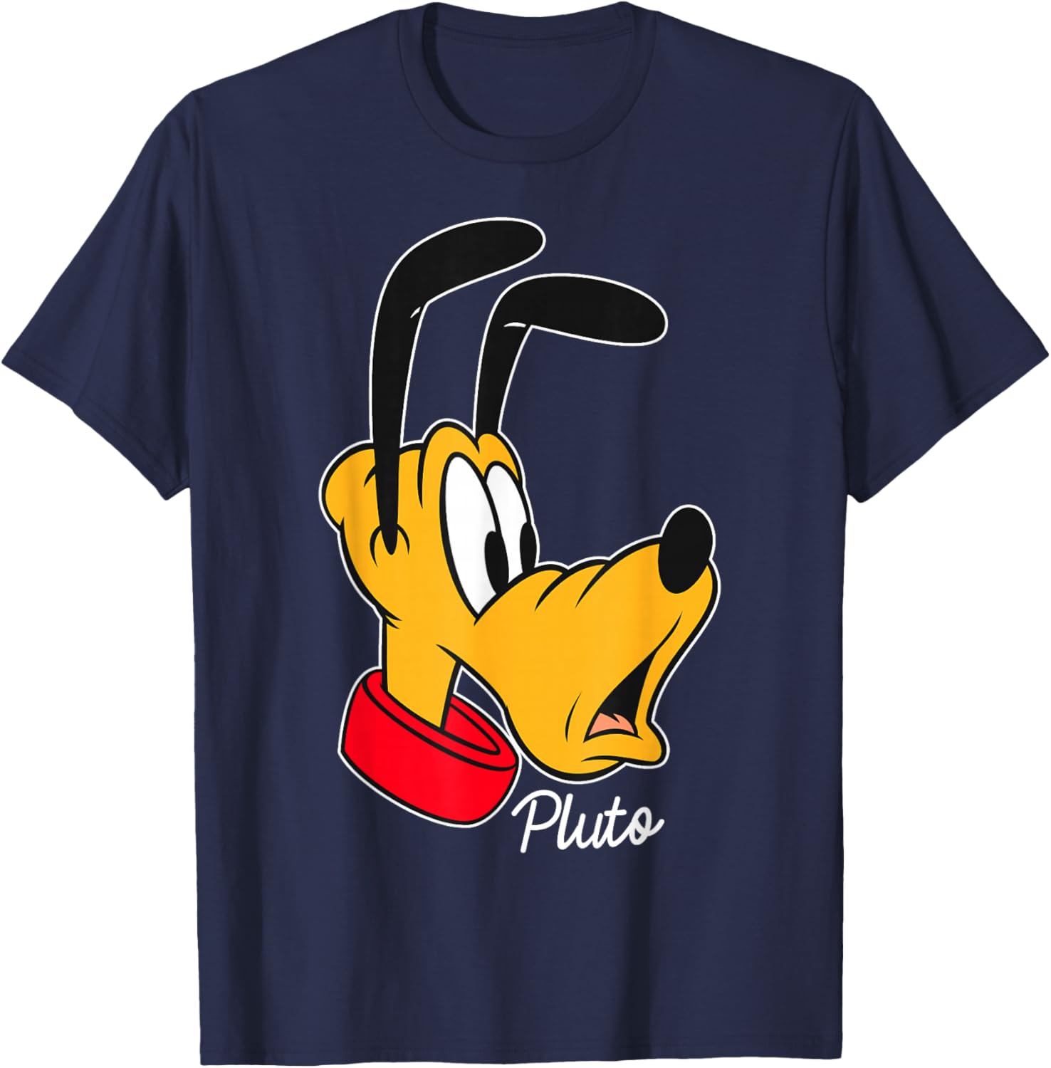 Disney Mickey And Friends Pluto Big Face T-Shirt for Fun and Comfort - 6