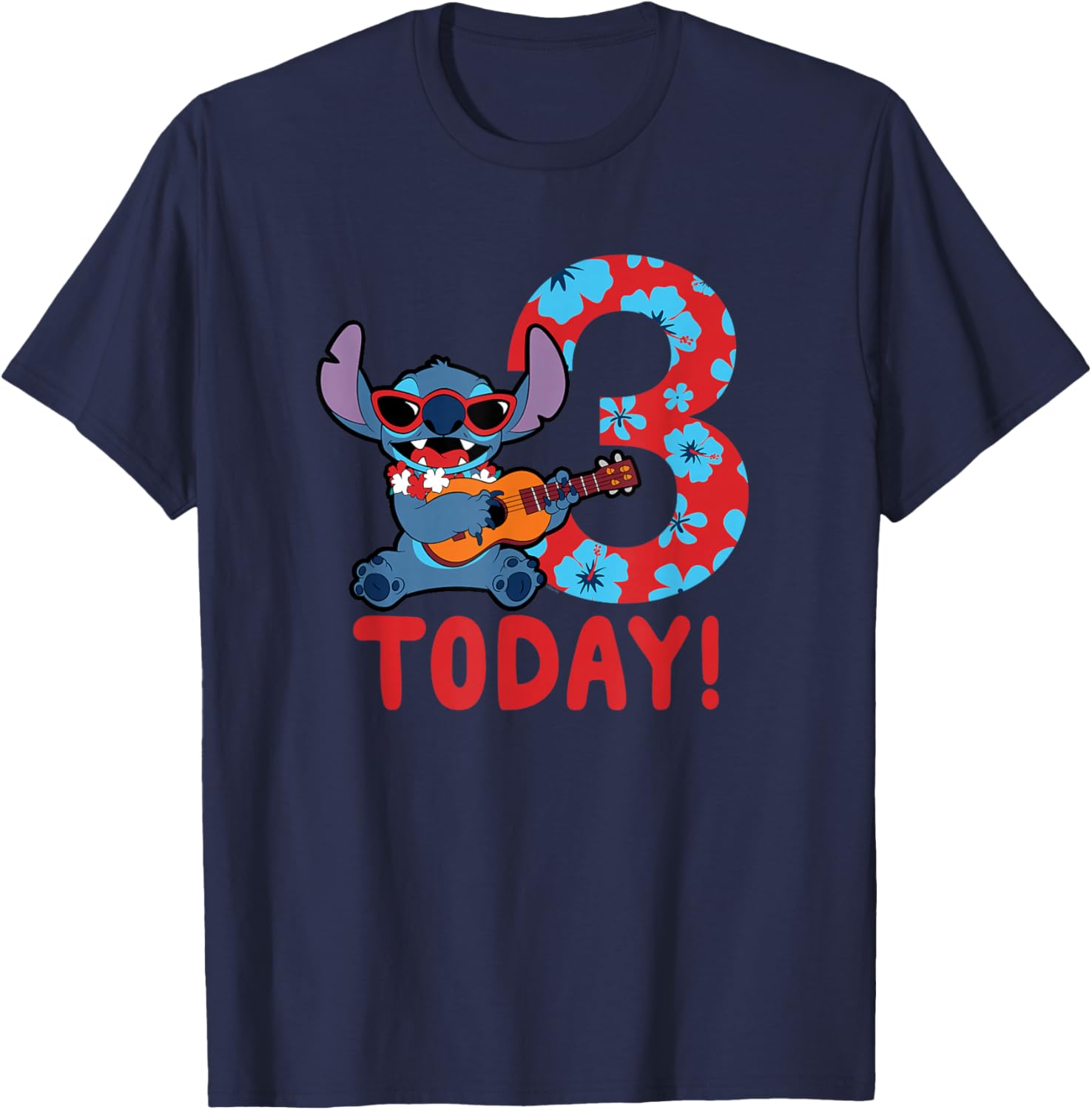 Disney Lilo & Stitch Tropical Birthday T-Shirt for 3 Year Olds - 4