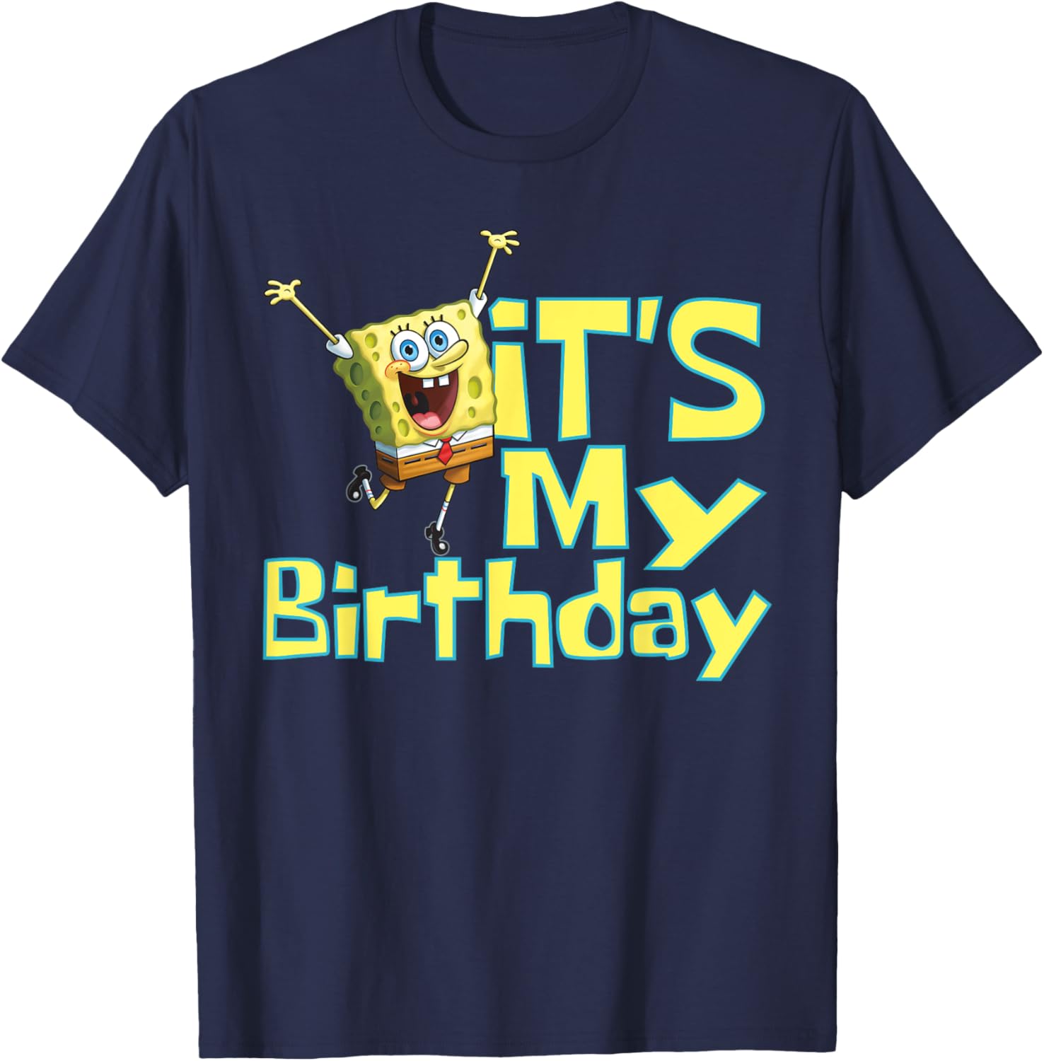 Mademark SpongeBob SquarePants It's My Birthday T-Shirt for Kids - 2
