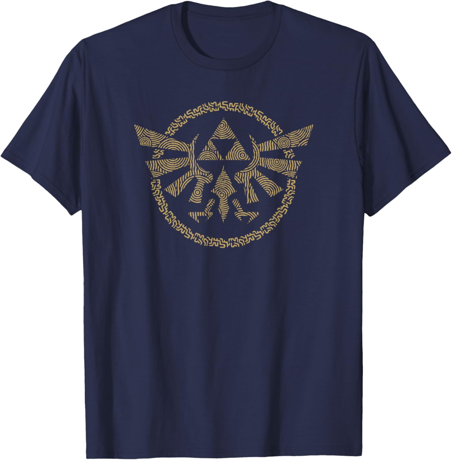 Legend of Zelda Tears of the Kingdom Hyrule Badge T-Shirt for Gamers - 3