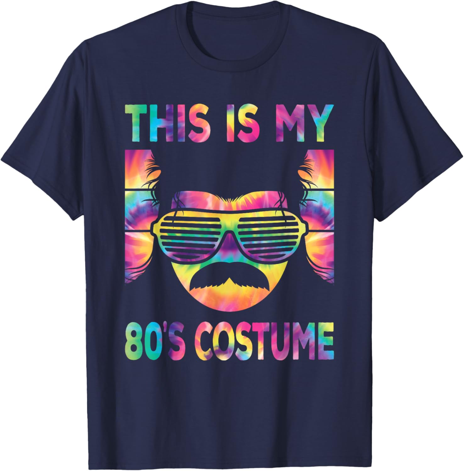Retro 80s Costume T-Shirt for Men Disco Party Outfits Fashion - 8