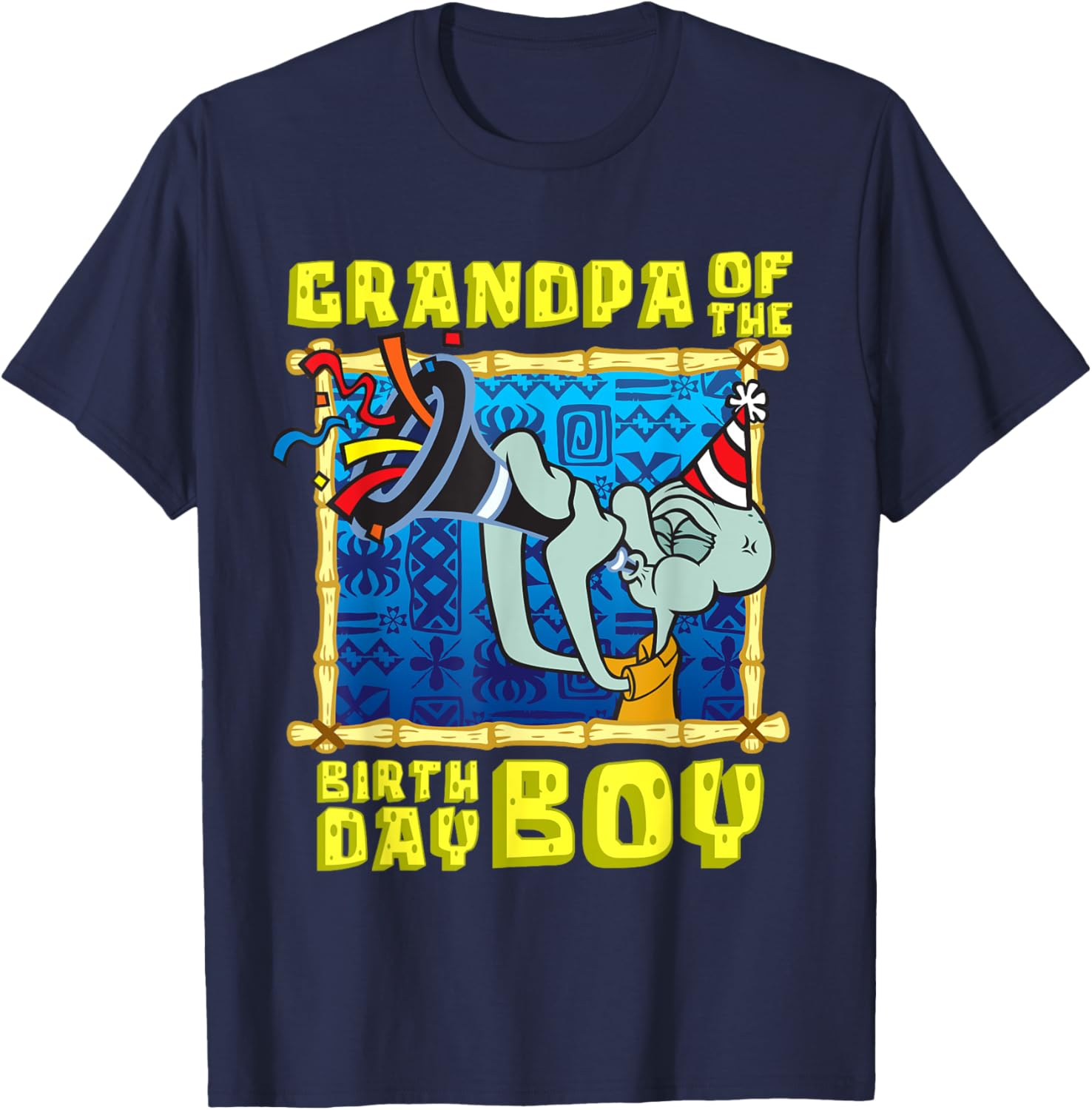 Mademark SpongeBob SquarePants Grandpa of the Birthday Boy T-Shirt - 9