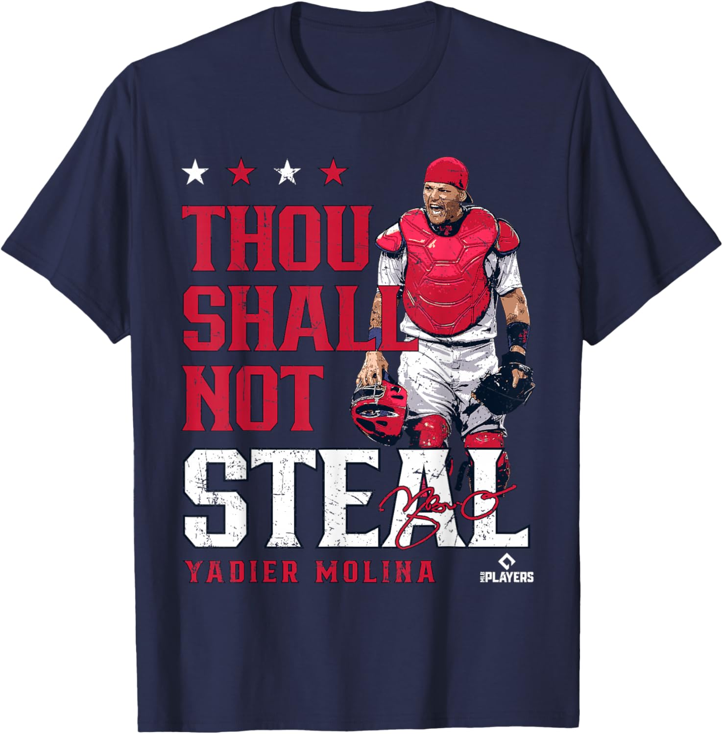 Yadier Molina St Louis MLBPA T-Shirt for Fans of Baseball and Style - 2