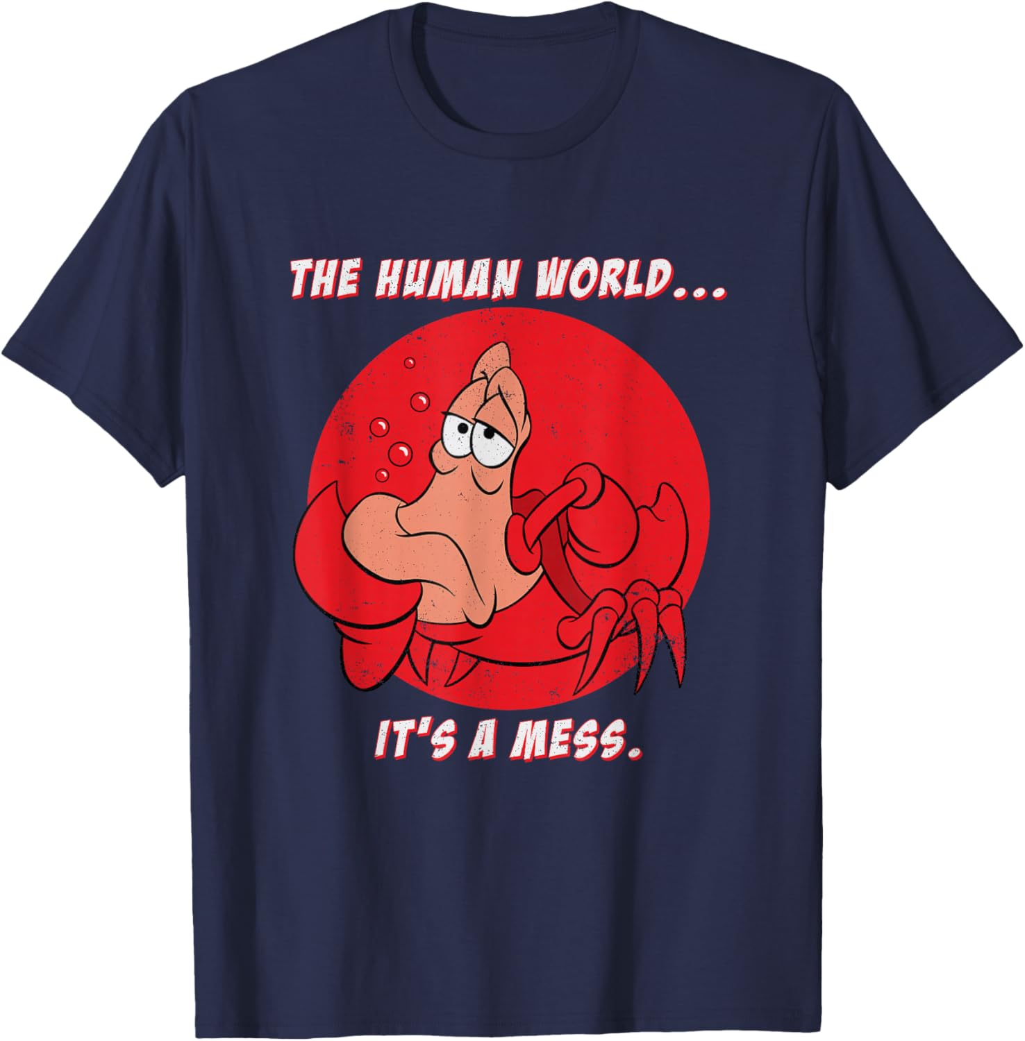 Disney The Little Mermaid Sebastian Human World T-Shirt for Fans - 9