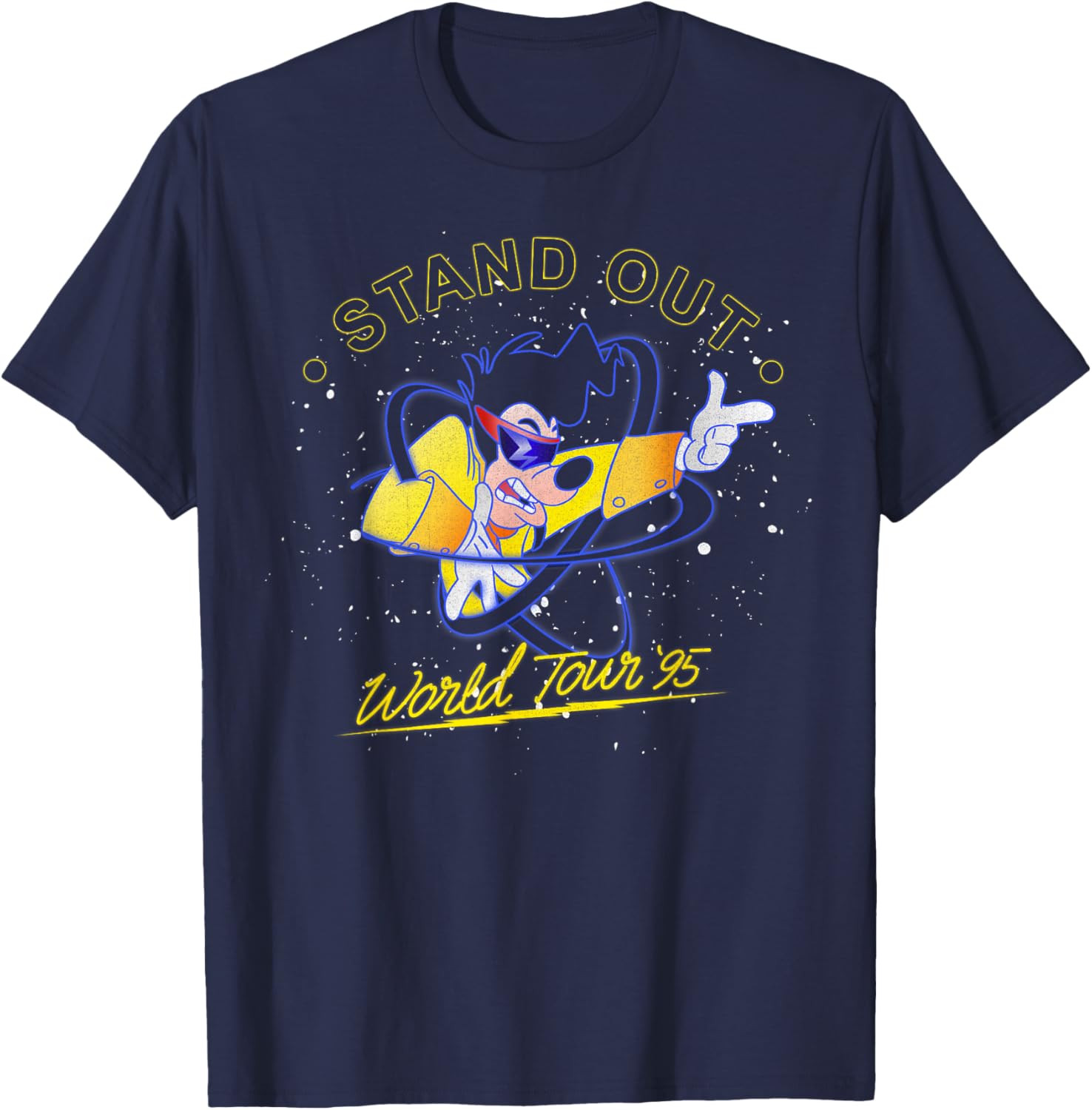 Disney A Goofy Movie Powerline World Tour 95 T-Shirt for Fans - 3