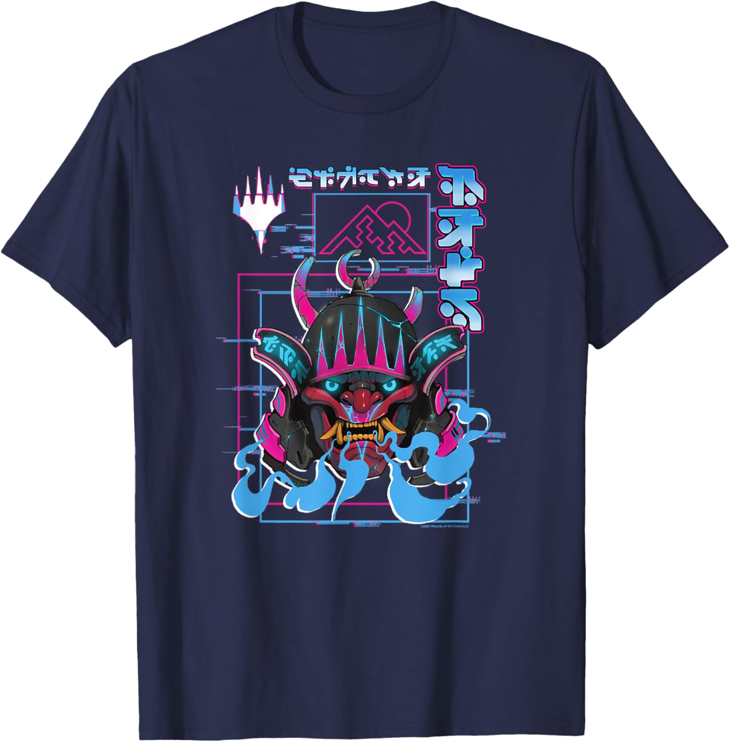 Magic The Gathering Kamigawa Neon Samurai Poster T-Shirt for Fans - 6