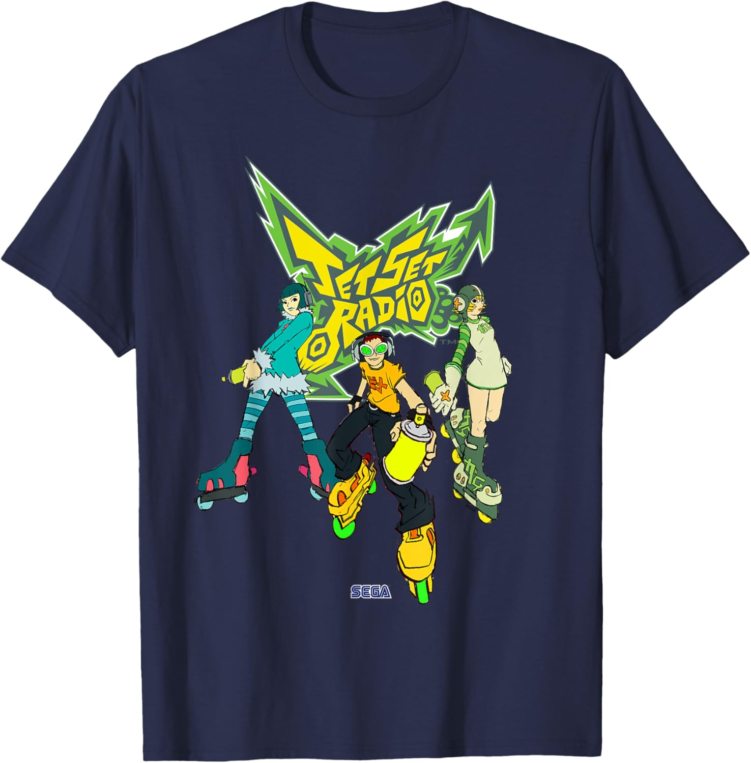 Jet Set Radio Mew Beat Gum T-Shirt SEGA Dreamcast Retro Gaming Apparel - 1