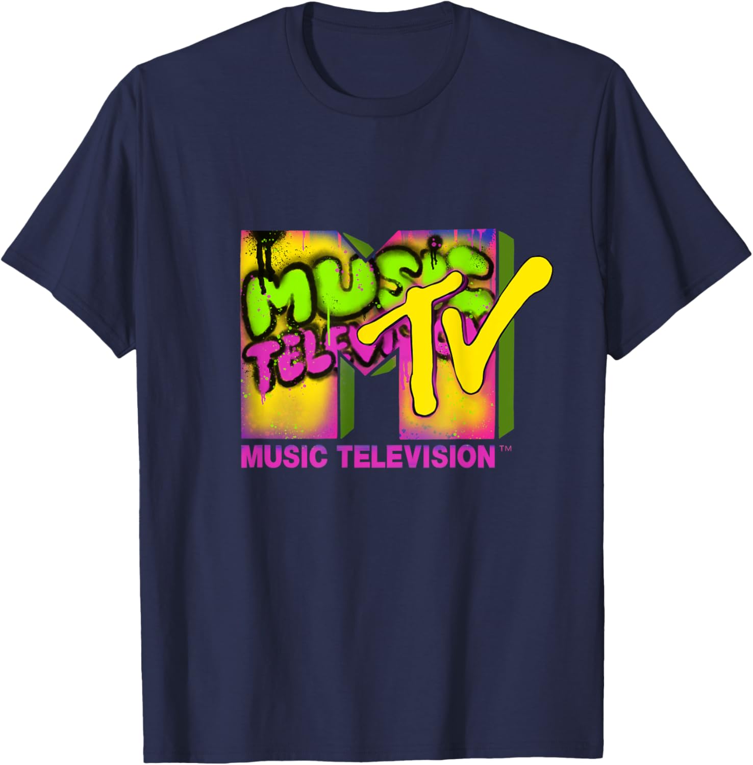 Mademark x MTV Official Logo Graffiti Tag T-Shirt for Music Lovers - 23