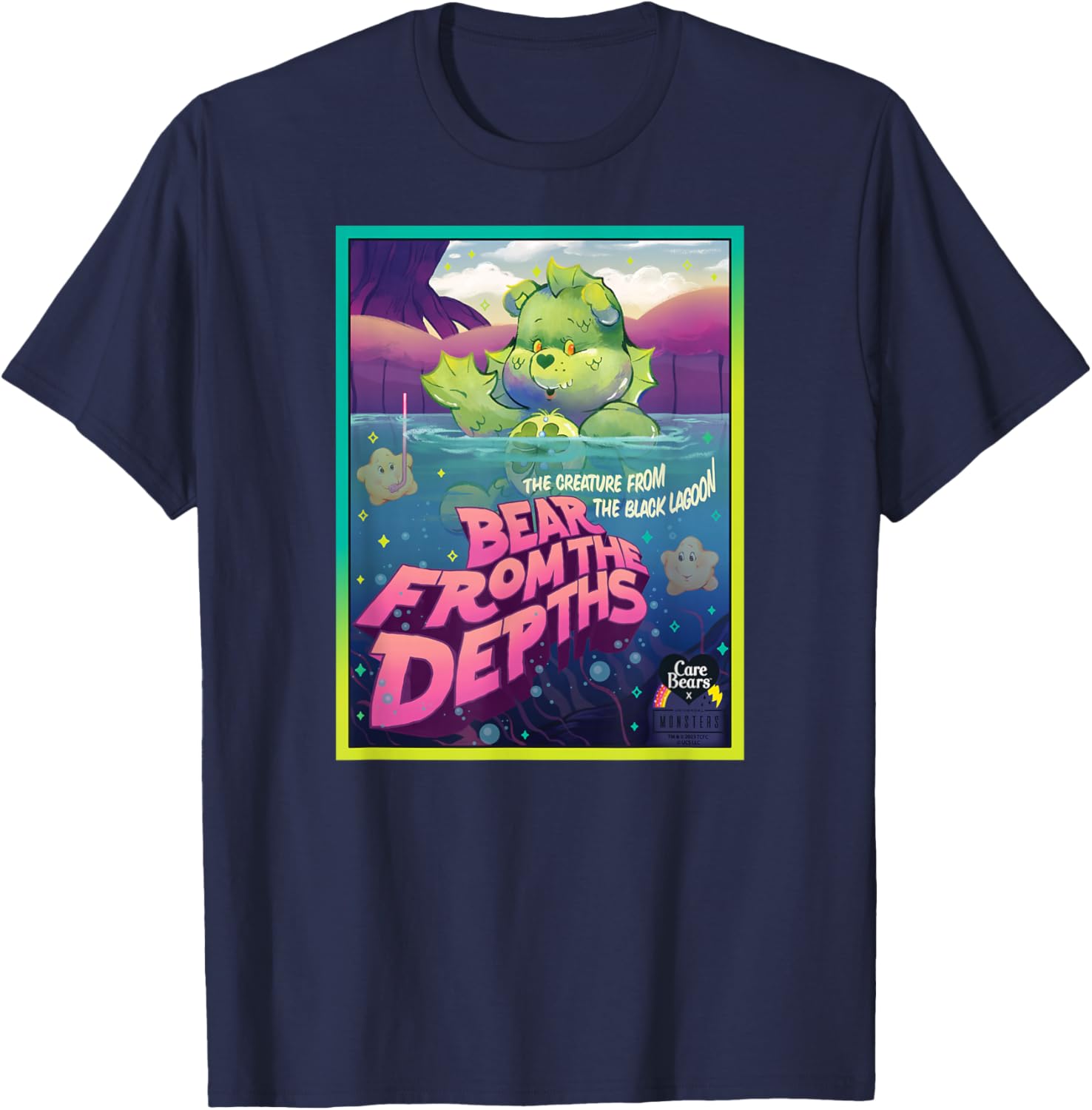 Care Bears Universal Monsters Good Luck Bear Creature T-Shirt for Fans - 17