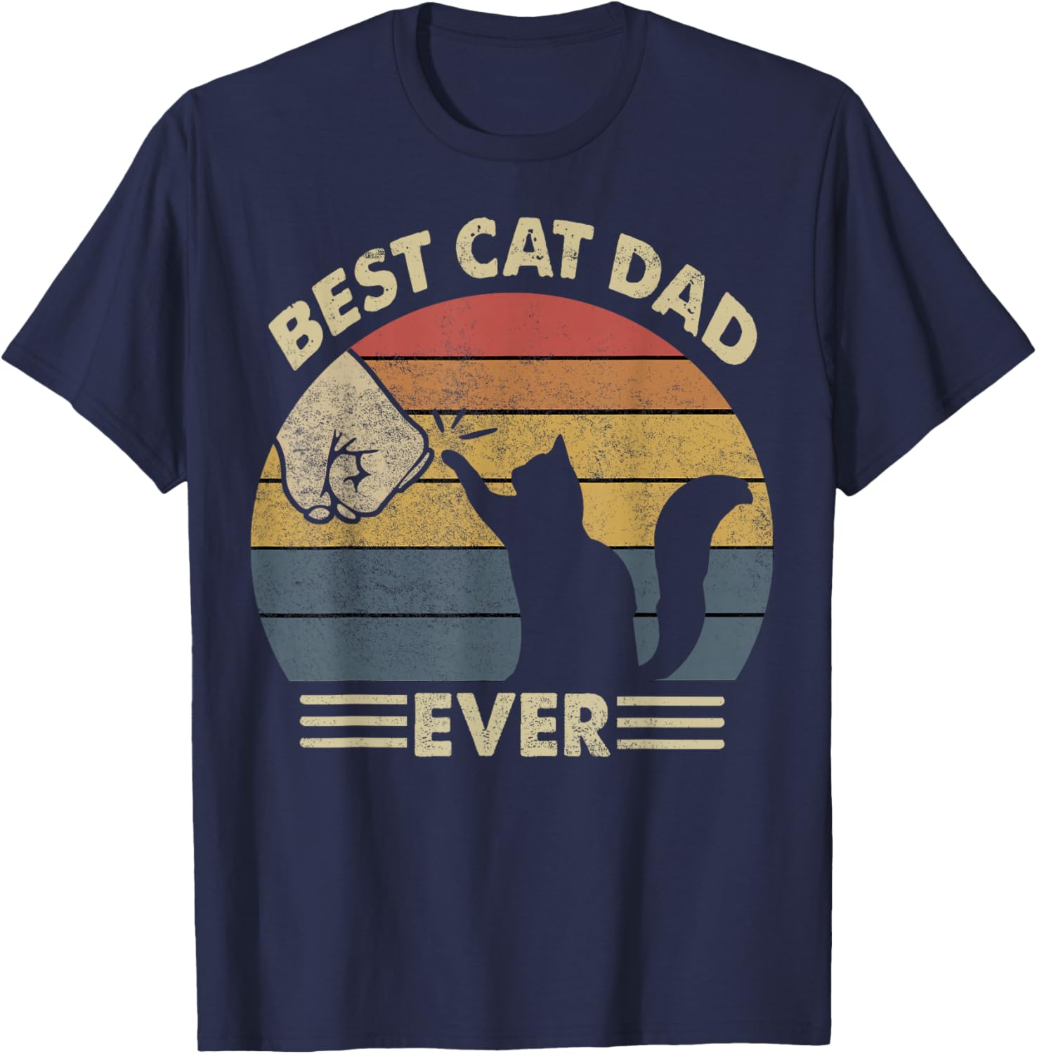 Funny Cat Dad T-Shirt for Men - Best Gift for Cat Lovers - 13