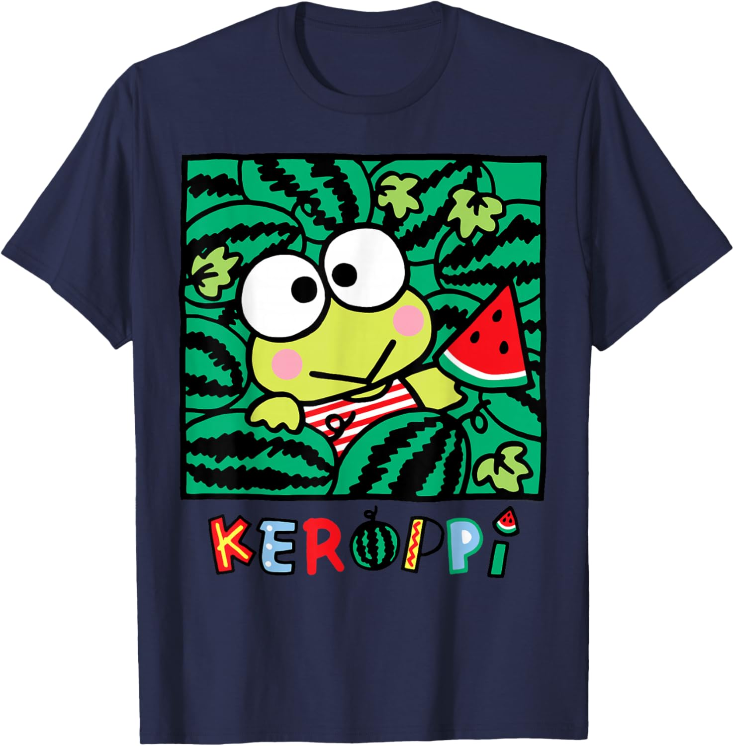 Keroppi Watermelon Summer Fun T-Shirt for Kids and Adults - 19