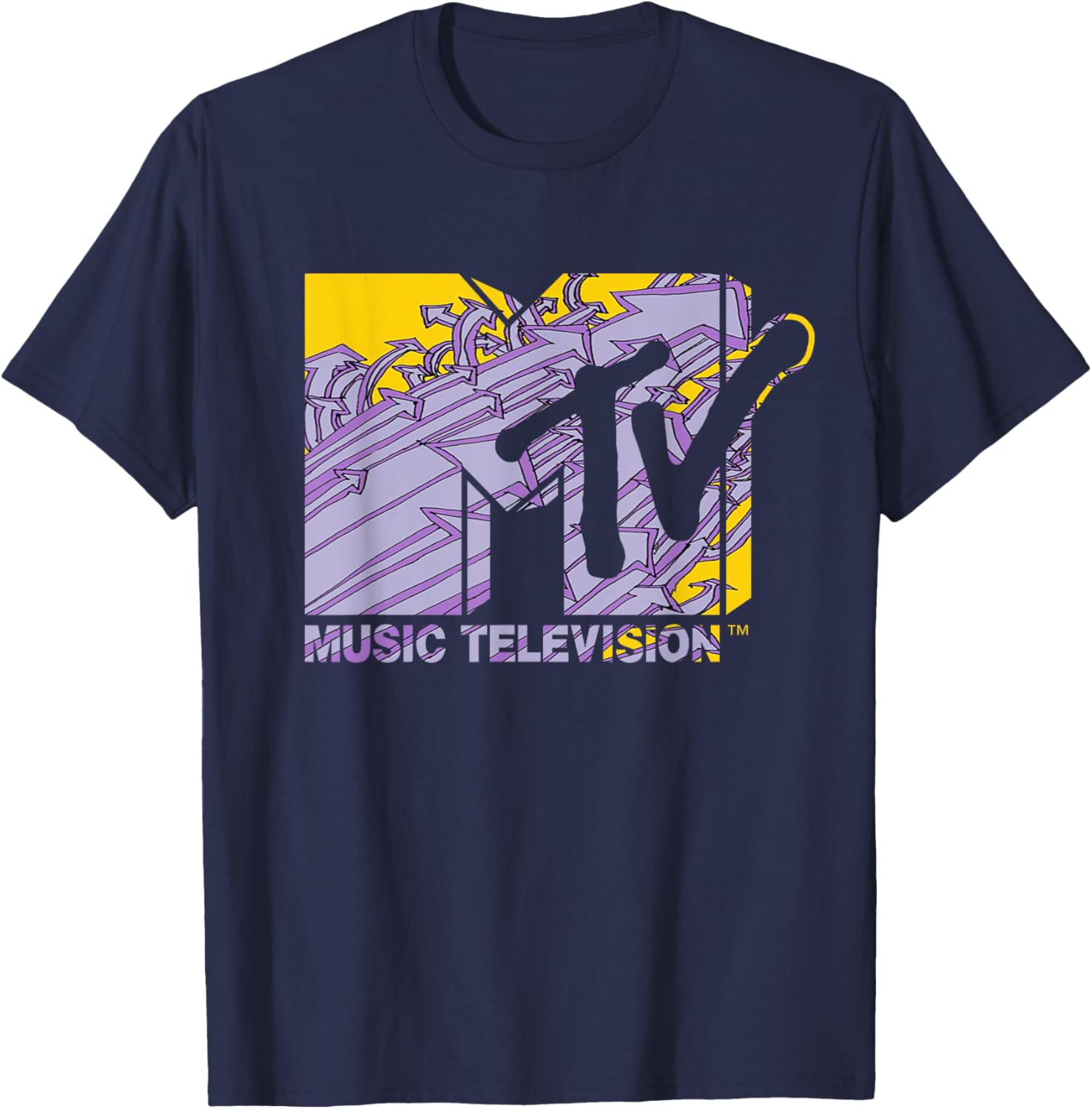 Mademark x MTV Logo Arrows of Time Future Art T-Shirt for Men and Women - 2