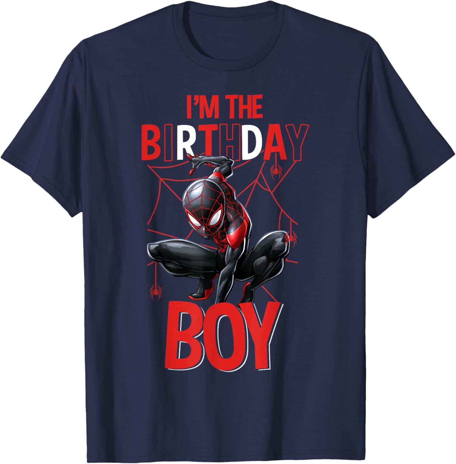 Marvel Spider-Man Miles Morales Birthday Boy T-Shirt for Kids - 4