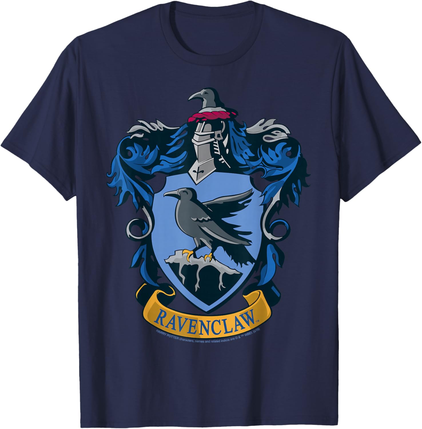 Ravenclaw Hogwarts House Nouveau Crest T-Shirt for Harry Potter Fans - 9