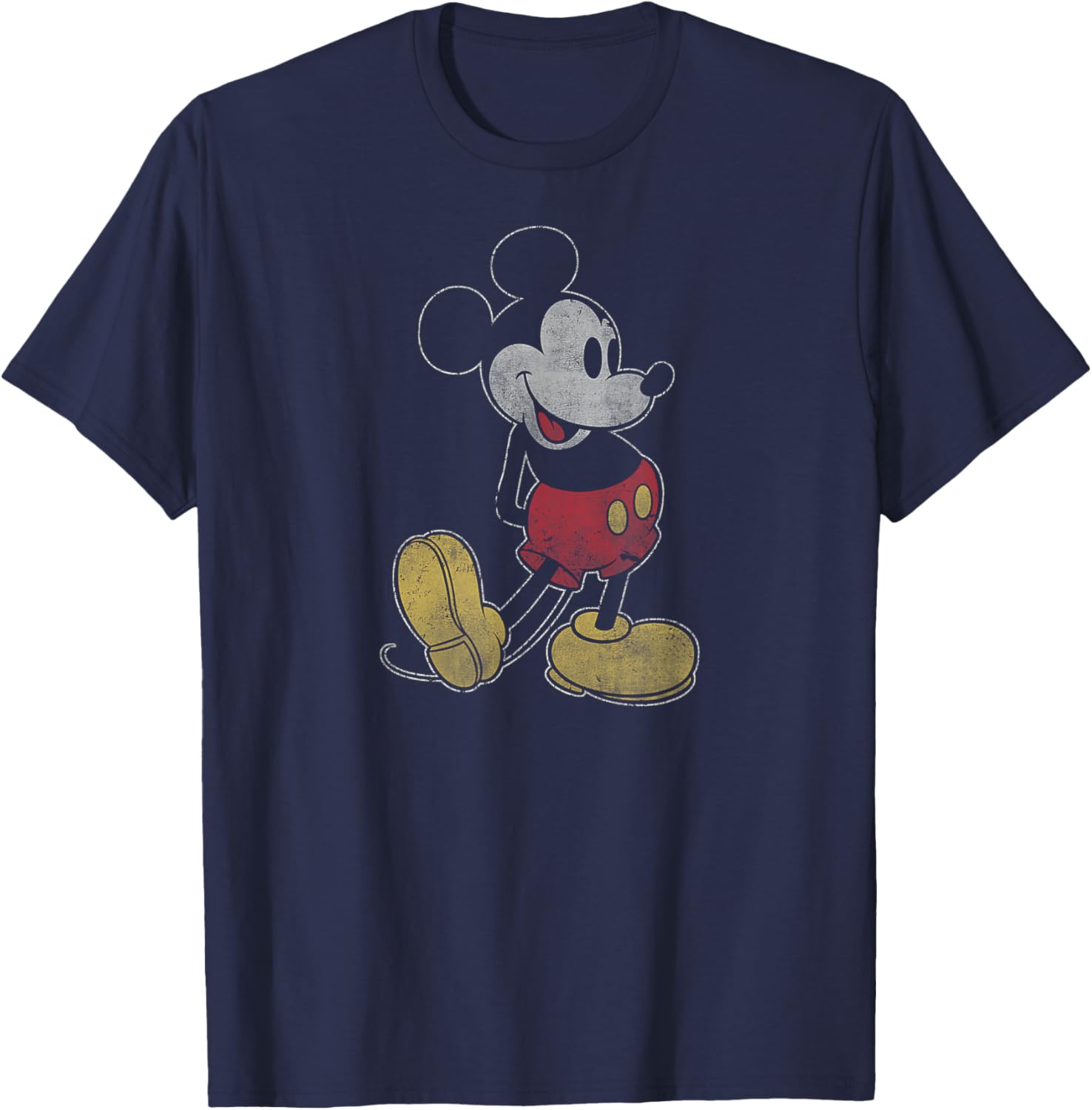 Classic Mickey Mouse Fade Pose T-Shirt for Disney Fans - Fun Apparel - 4