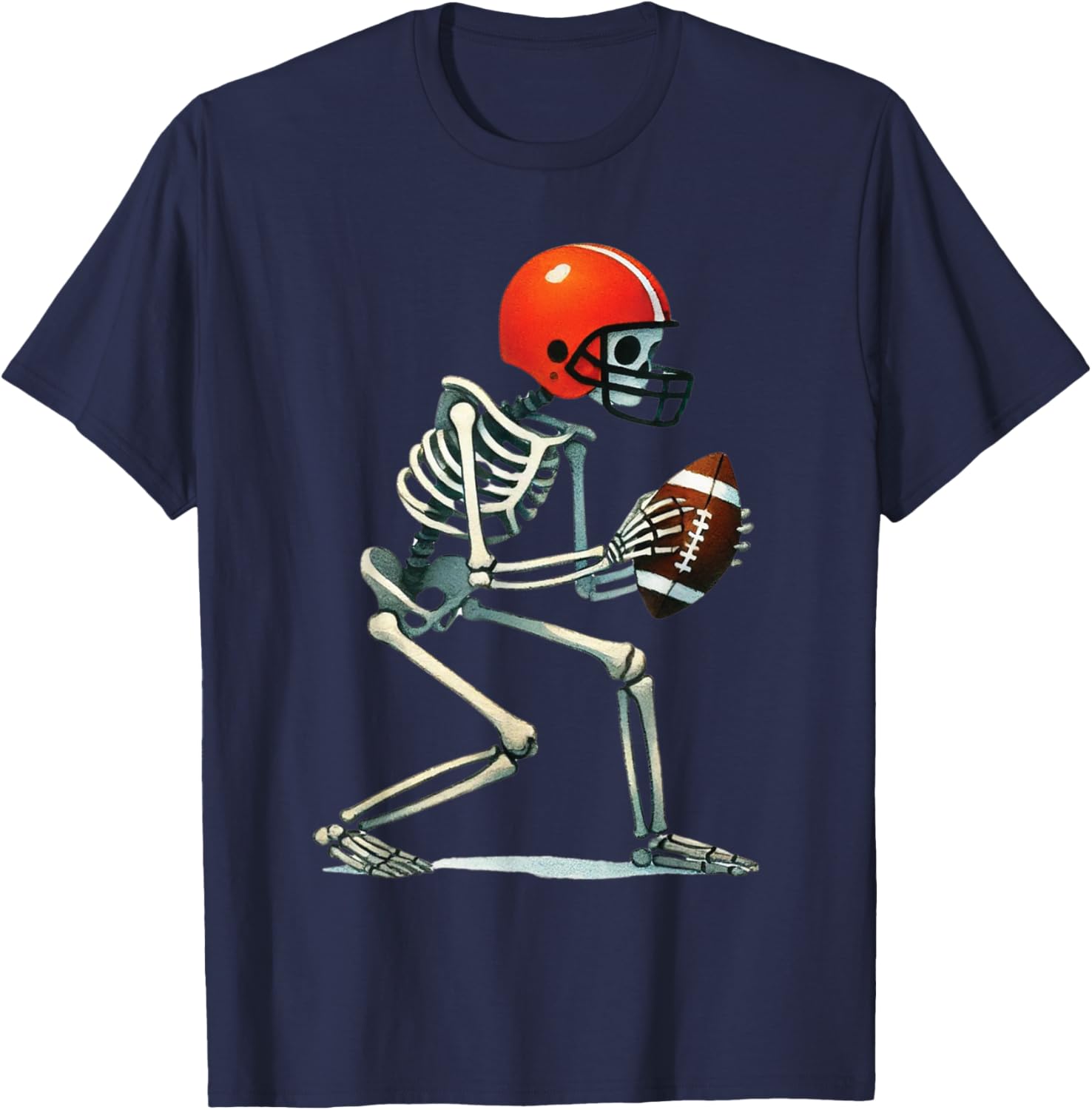 Funny Skeleton Football Halloween Costume Tee for Boys and Men - 6