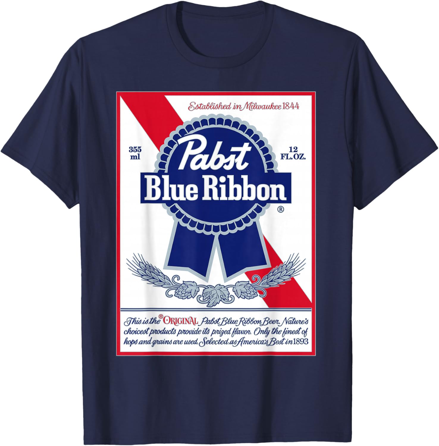 Pabst Vintage Blue Ribbon T-Shirt Stylish Fashion for Casual Wear - 6