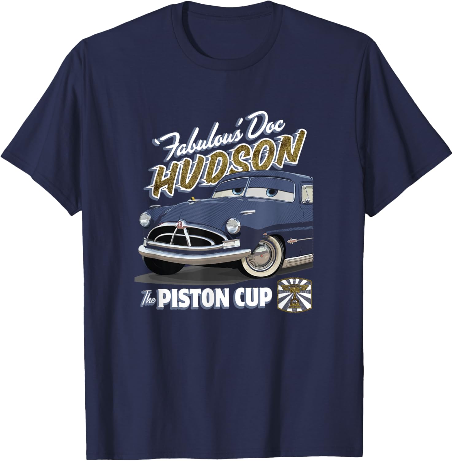 Vintage Doc Hudson T-Shirt from Disney Pixar Cars - Classic Style for Fans - 2