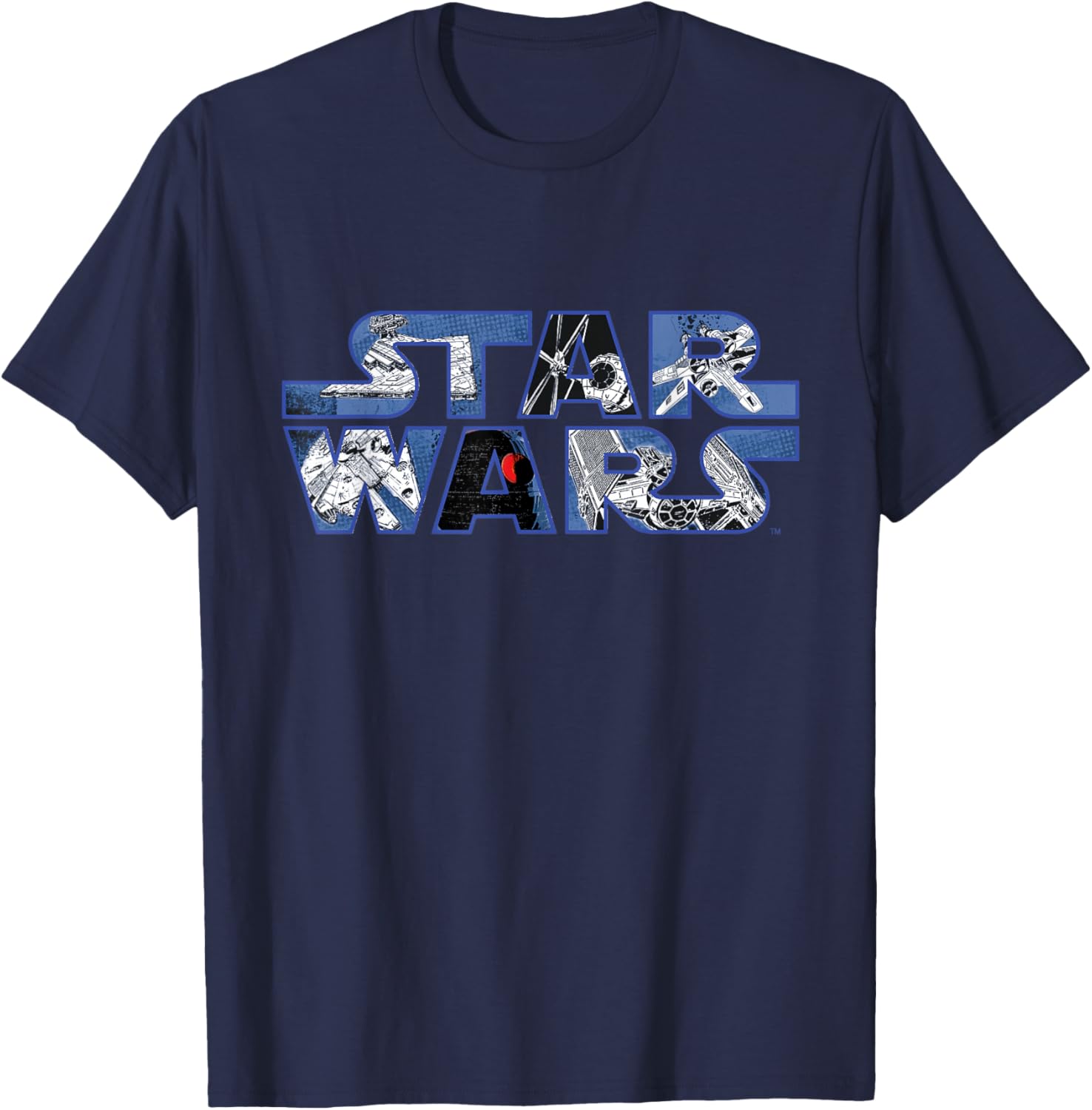 Star Wars Millennium Falcon and Death Star T-Shirt for Fans and Collectors - 14