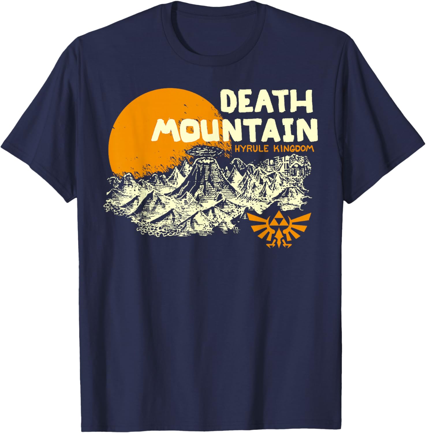 Nintendo Legend of Zelda Hyrule Death Mountain Graphic T-Shirt for Fans - 7