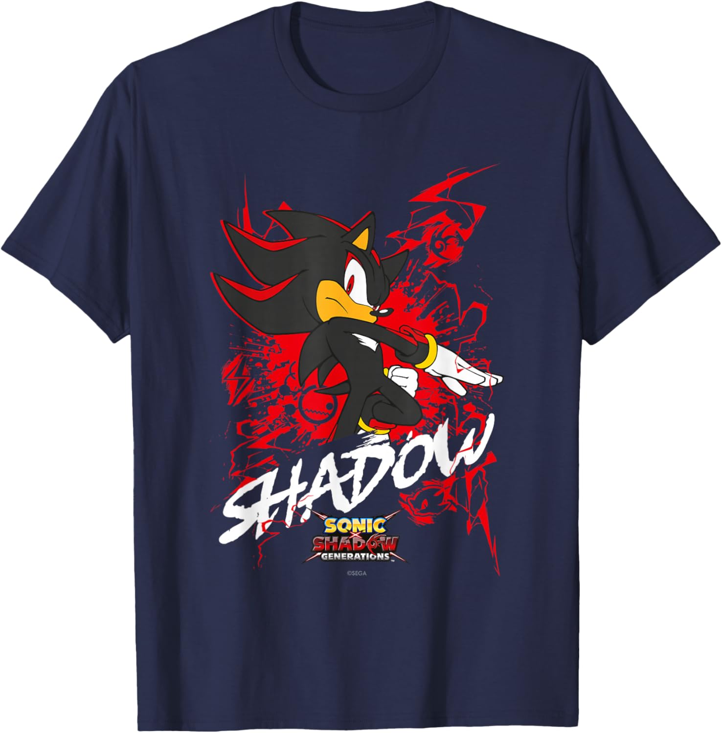 Sonic the Hedgehog Shadow T-Shirt for Fans of Sonic X and Generations - 5