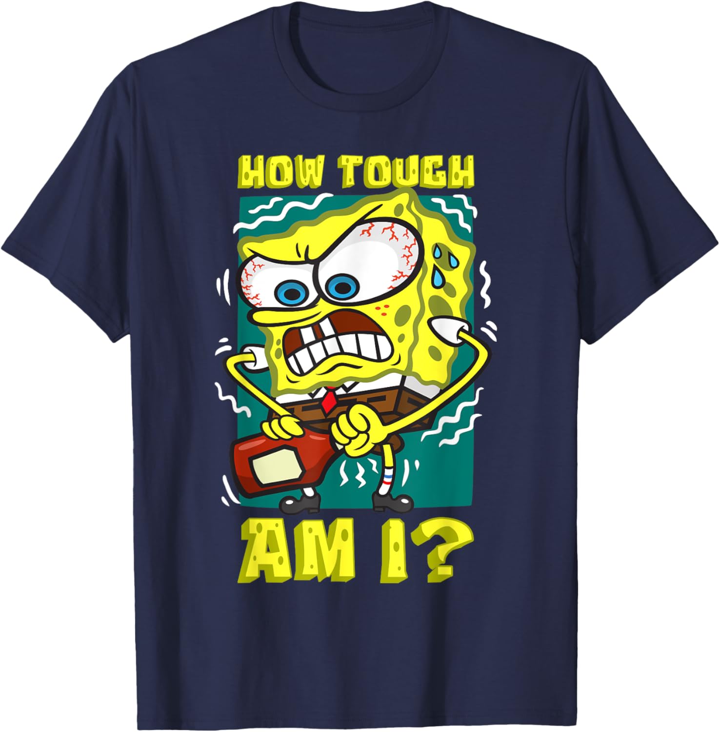 Mademark SpongeBob SquarePants Funny Ketchup Bottle T-Shirt for Fans - 6