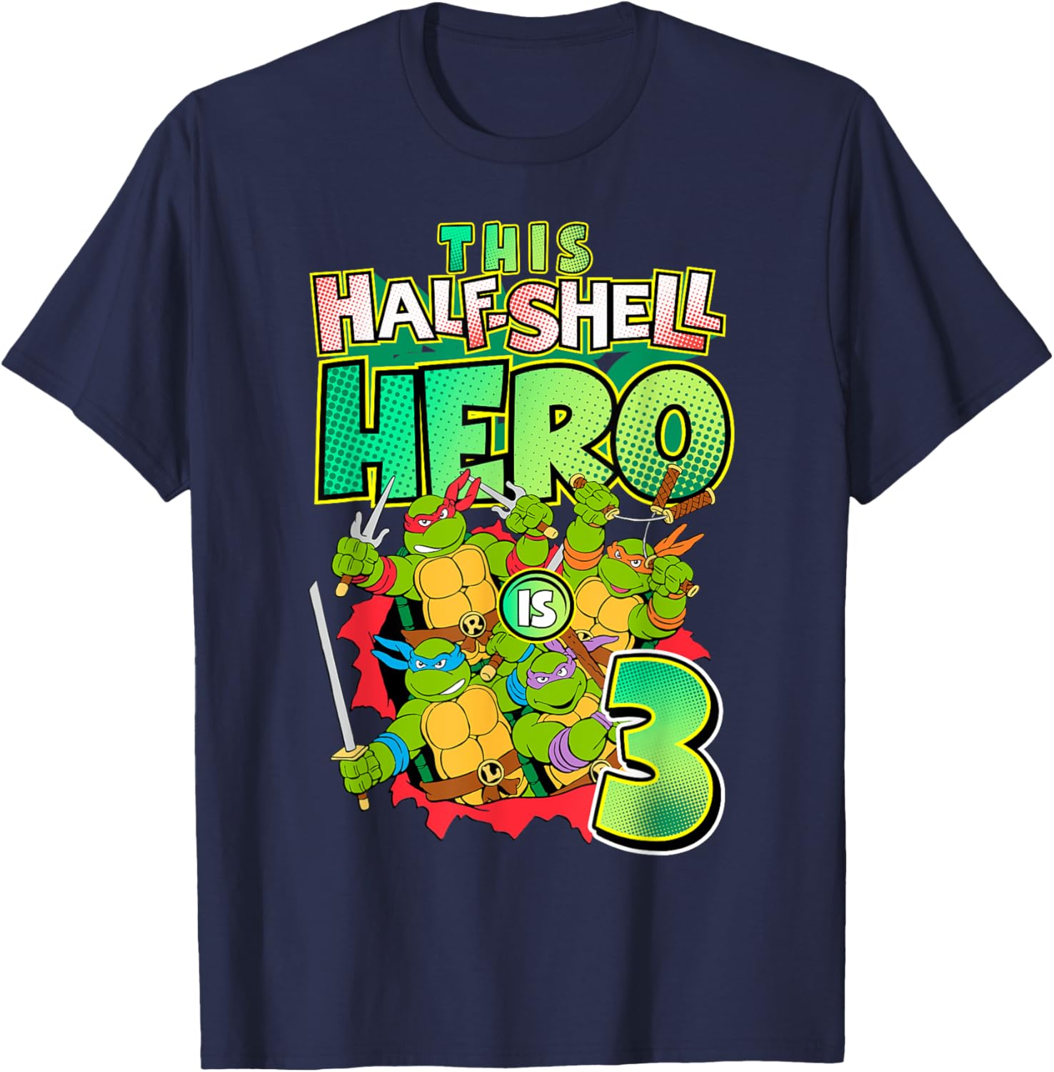 Mademark Teenage Mutant Ninja Turtles This Half Shell Hero T-Shirt - 24