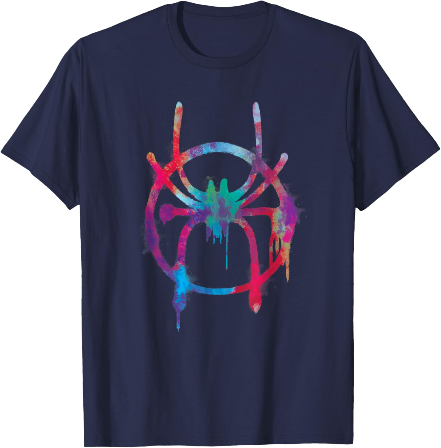 Marvel Spider-Man Into the Spider-Verse Rainbow Icon T-Shirt for Fans - 6