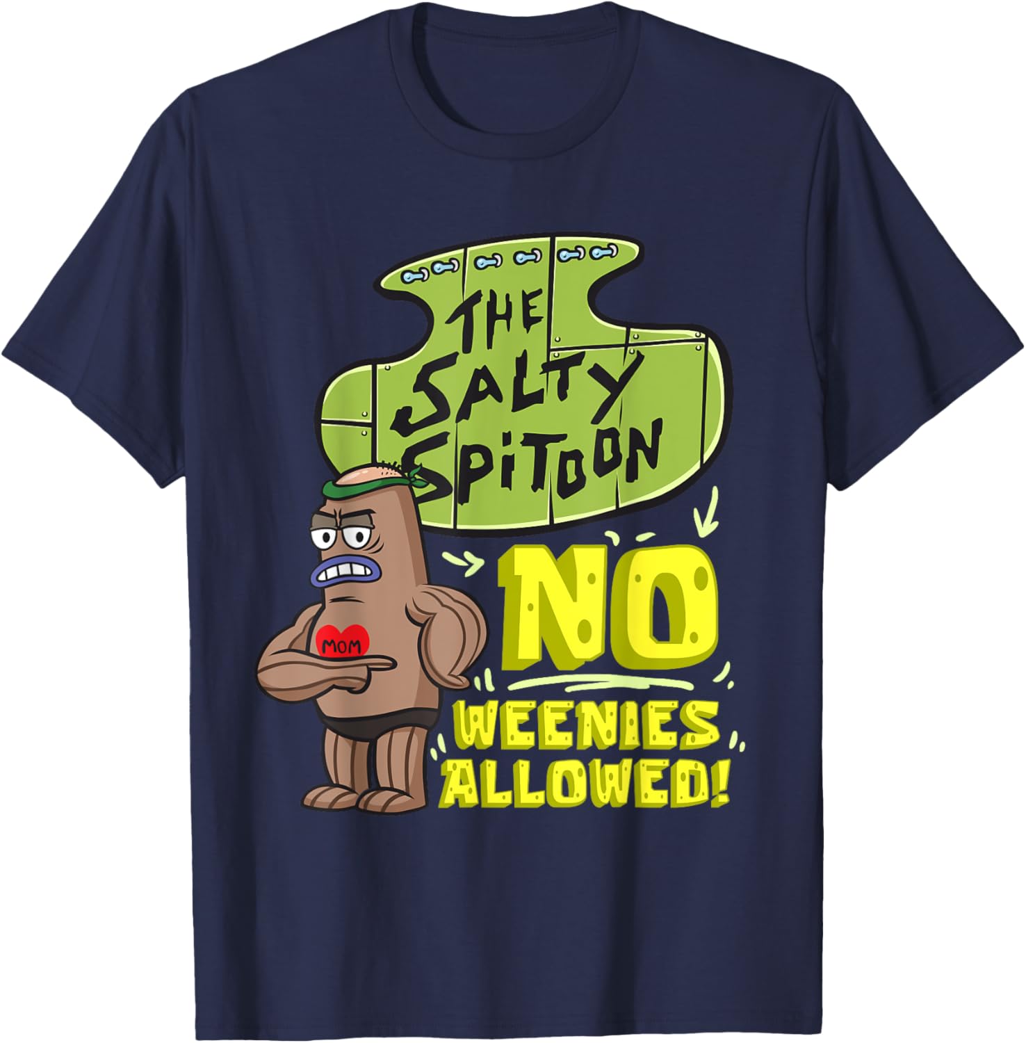 Mademark SpongeBob Salty Spitoon Bodybuilder T-Shirt for Gym Lovers - 5