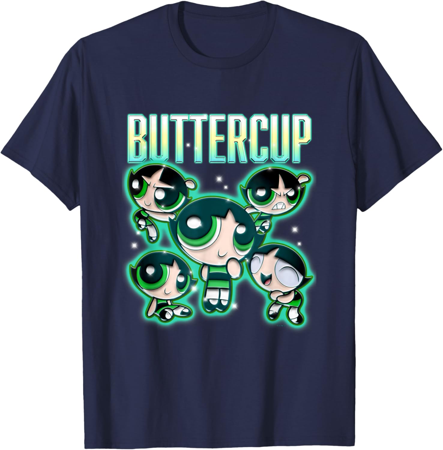 Powerpuff Girls Buttercup Multi Pose T-Shirt for Fun and Style - 5