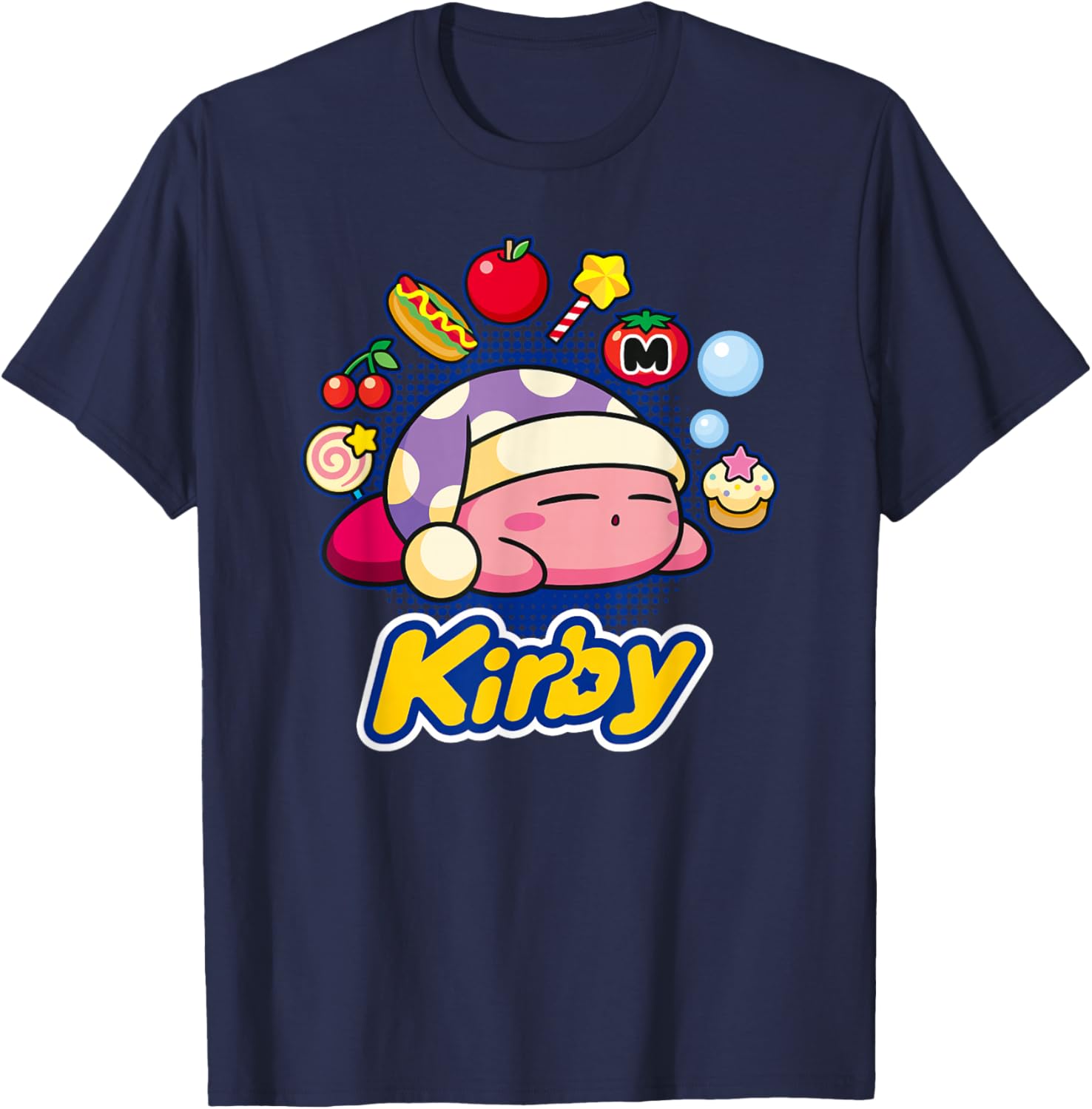 Kirby Dreaming of Tasty Trinkets T-Shirt for Fun and Fashion Lovers - 11