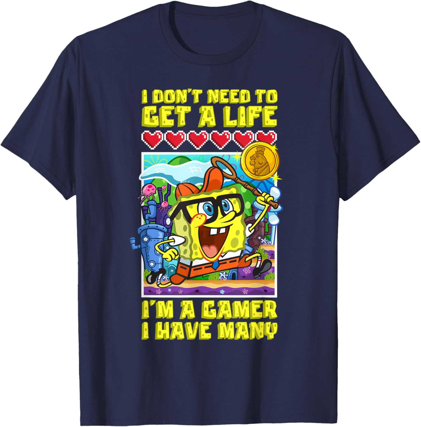 Mademark x SpongeBob SquarePants Gamer T-Shirt for True Fans - 6