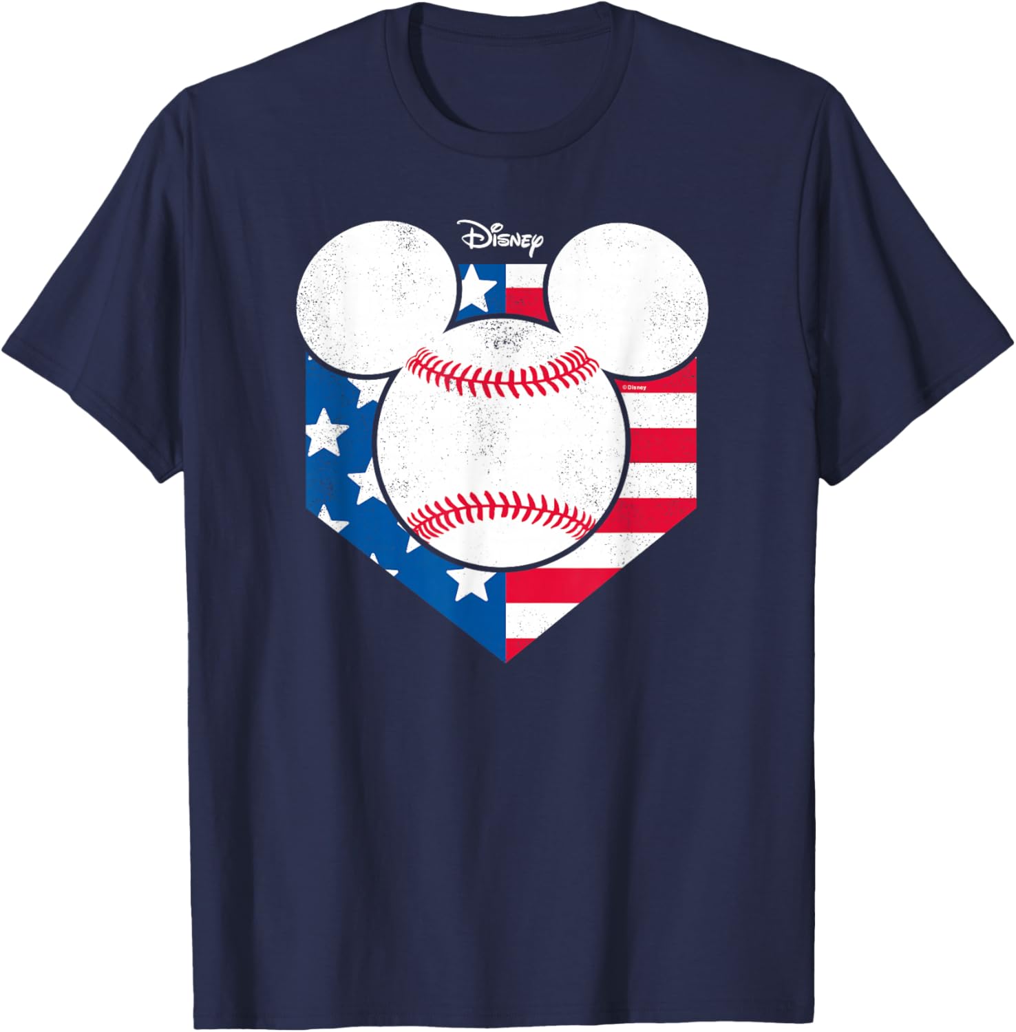 Disney Mickey Baseball Diamond T-Shirt Cool Graphic Tee for Fans - 5