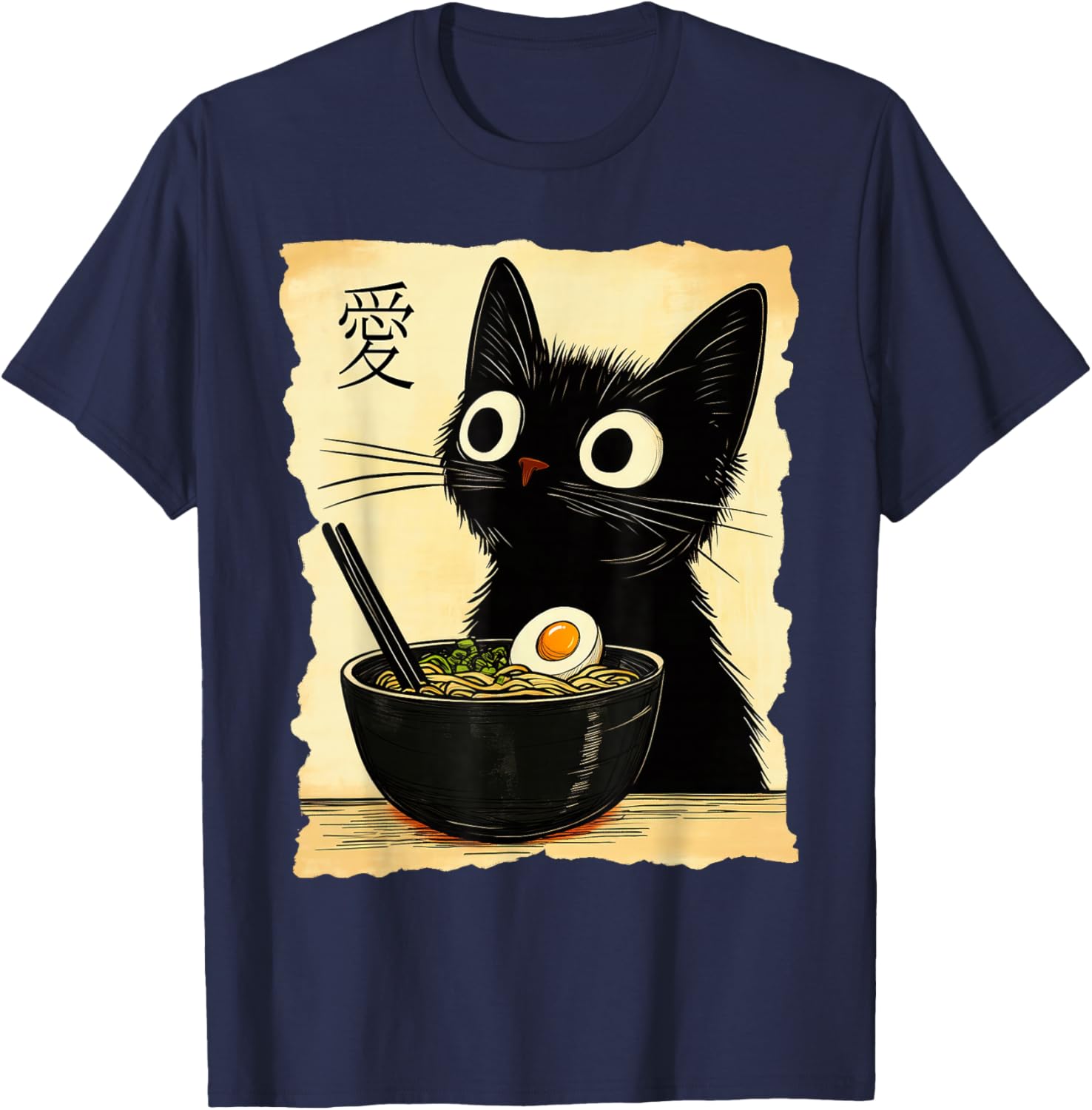 Funny Cat Ramen Graphic Tee Cute Japanese Kawaii Anime Cat T-Shirt - 29