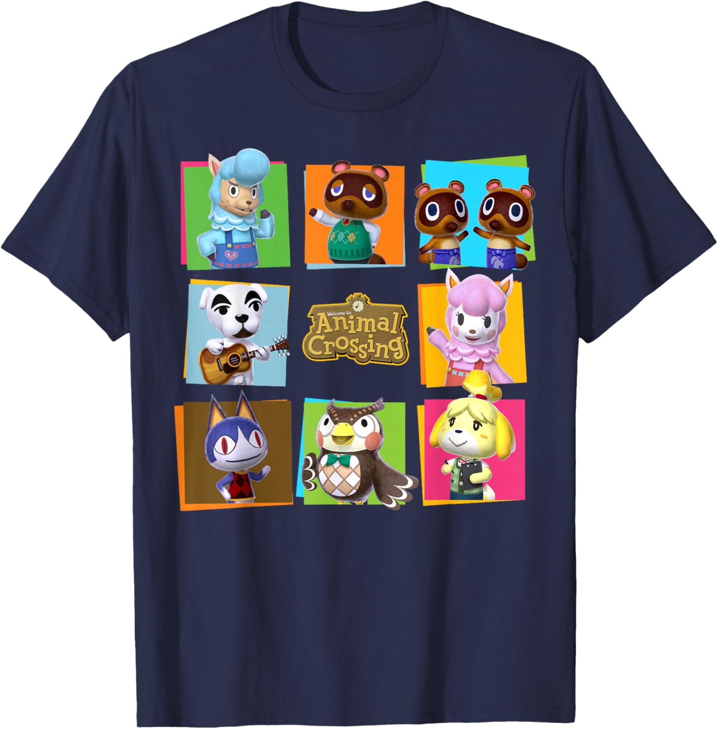 Animal Crossing Group Shot Panels T-Shirt for Fun and Stylish Looks - 8