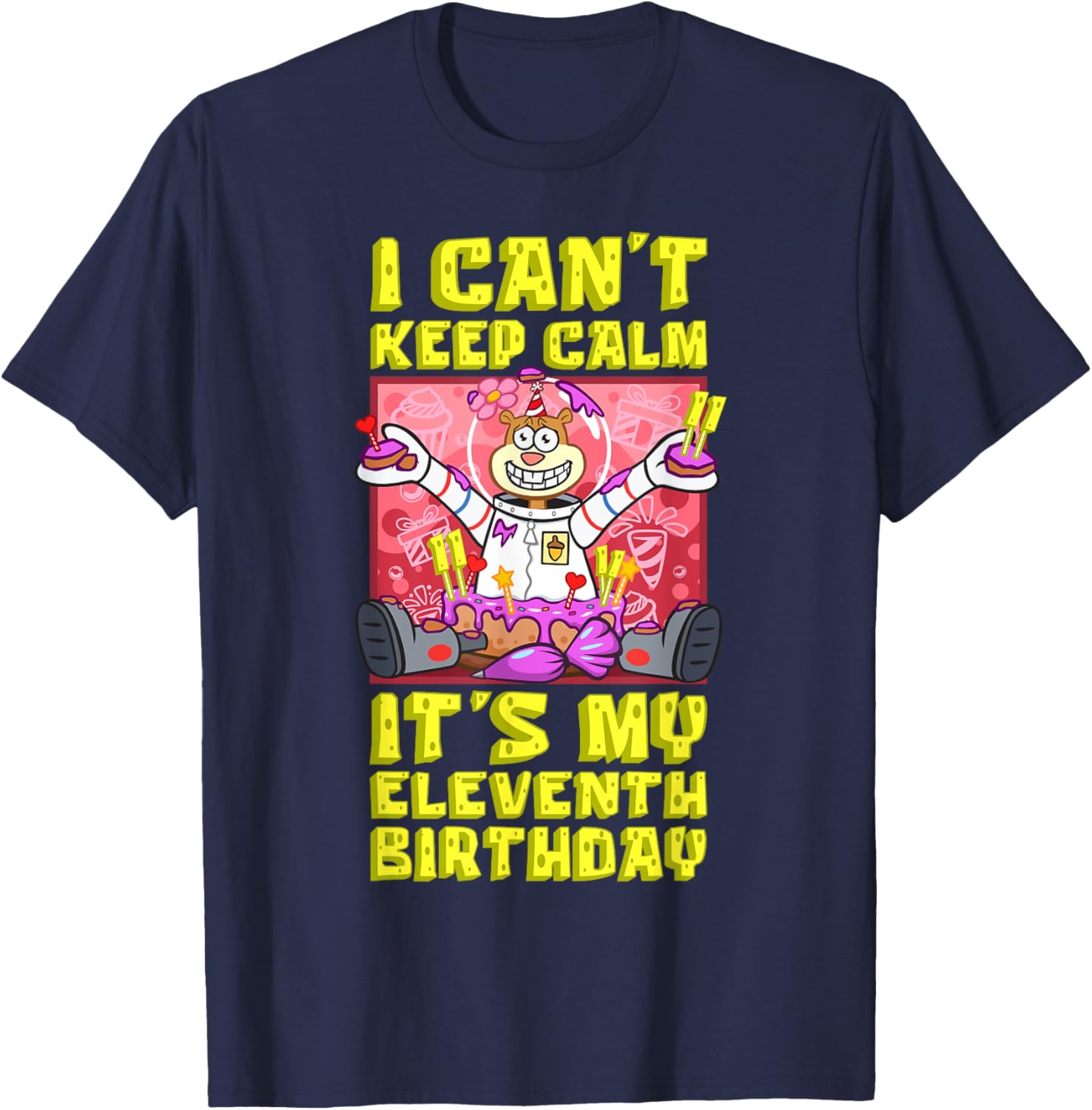 Sandy Birthday Shirt - Mademark x SpongeBob 11th Birthday Gift T-Shirt - 1