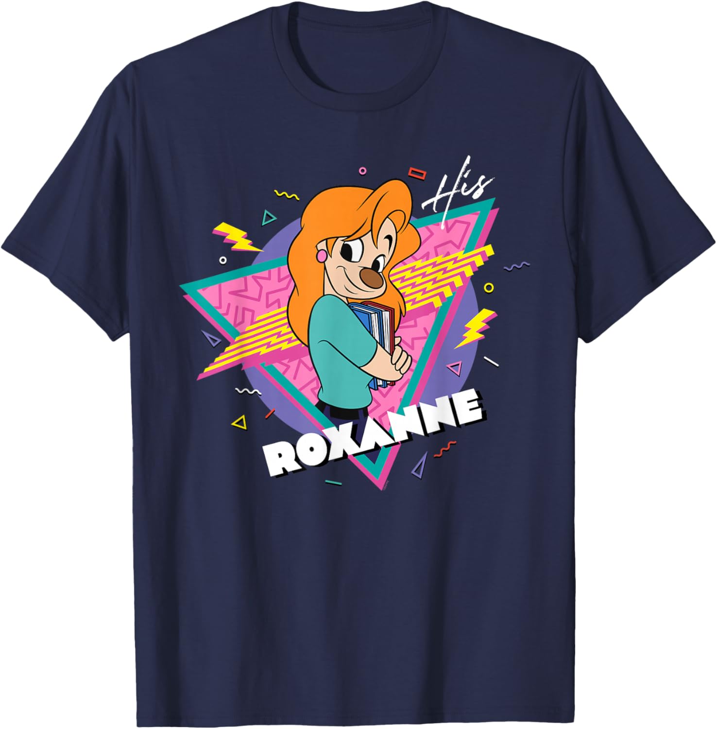 Disney A Goofy Movie Retro 90s Couples Matching His Roxanne T-Shirt - 25