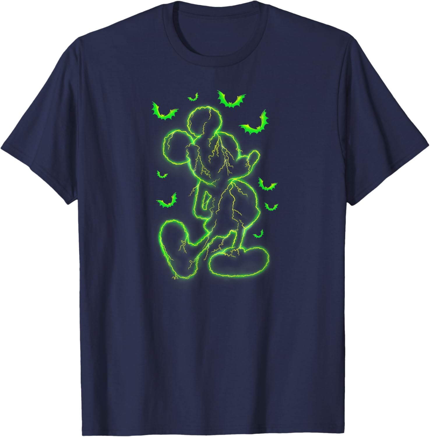 Mickey Mouse Green Lighting Halloween T-Shirt for Kids and Adults - 10