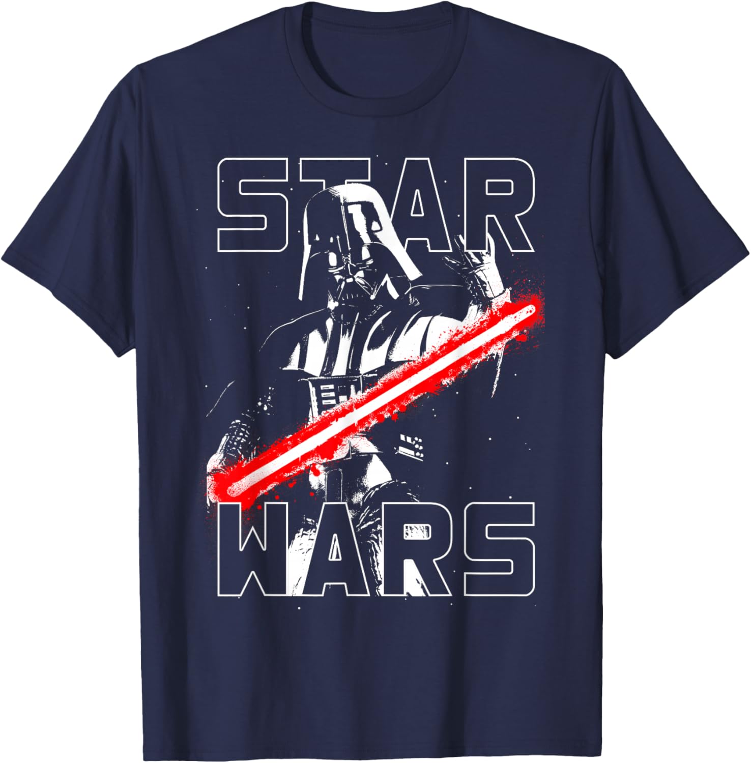 Darth Vader Lightsaber Taunting Graphic T-Shirt for Star Wars Fans - 4