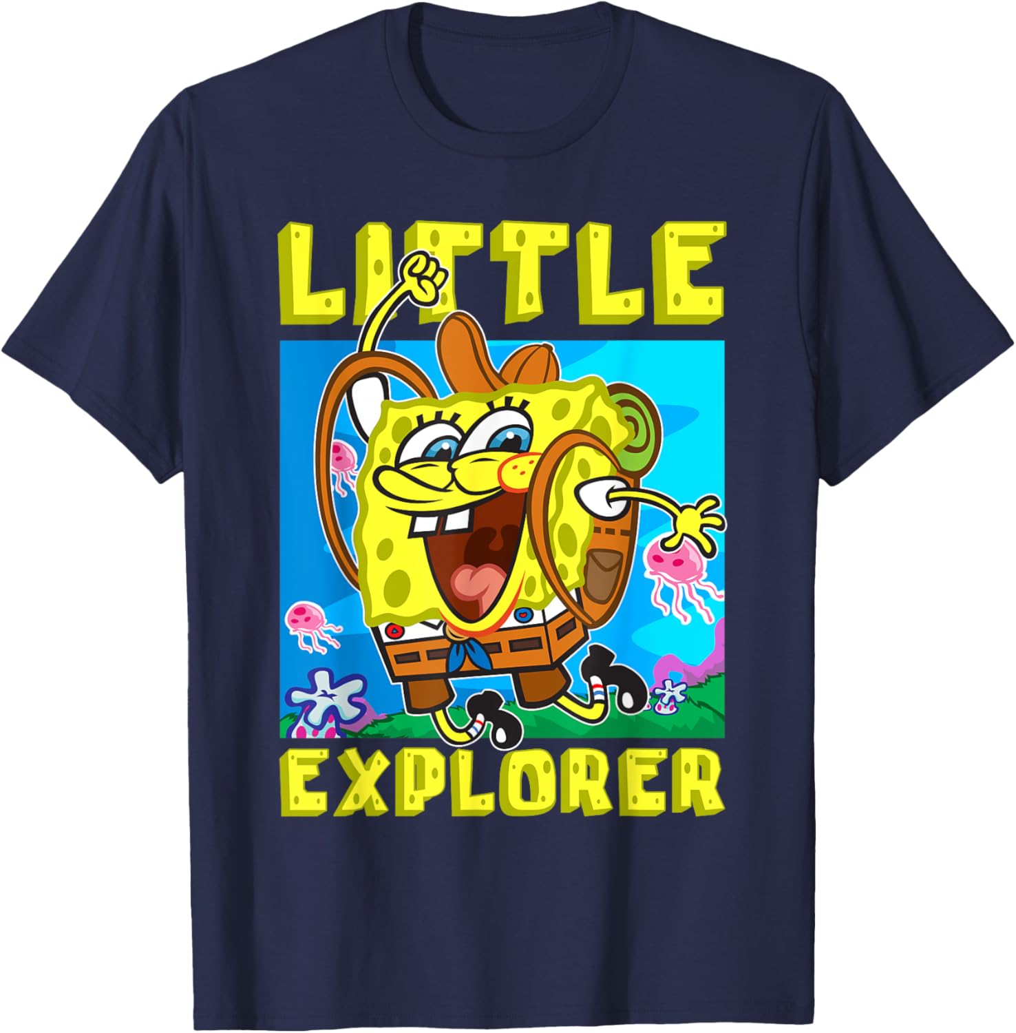 SpongeBob Little Explorer Funny Boys Gift T-Shirt for Christmas Birthday - 5