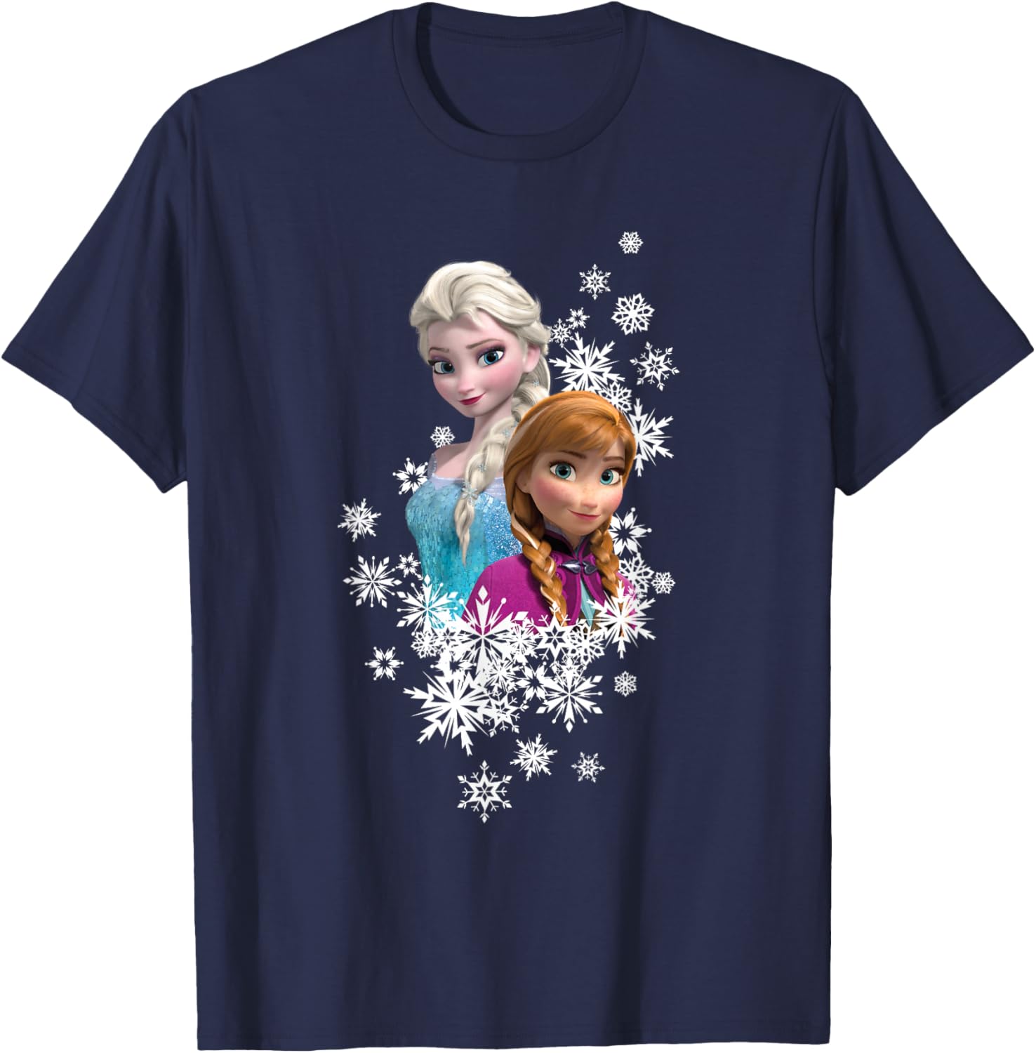 Disney Frozen Anna and Elsa Snowflakes T-Shirt for Kids and Fans - 18
