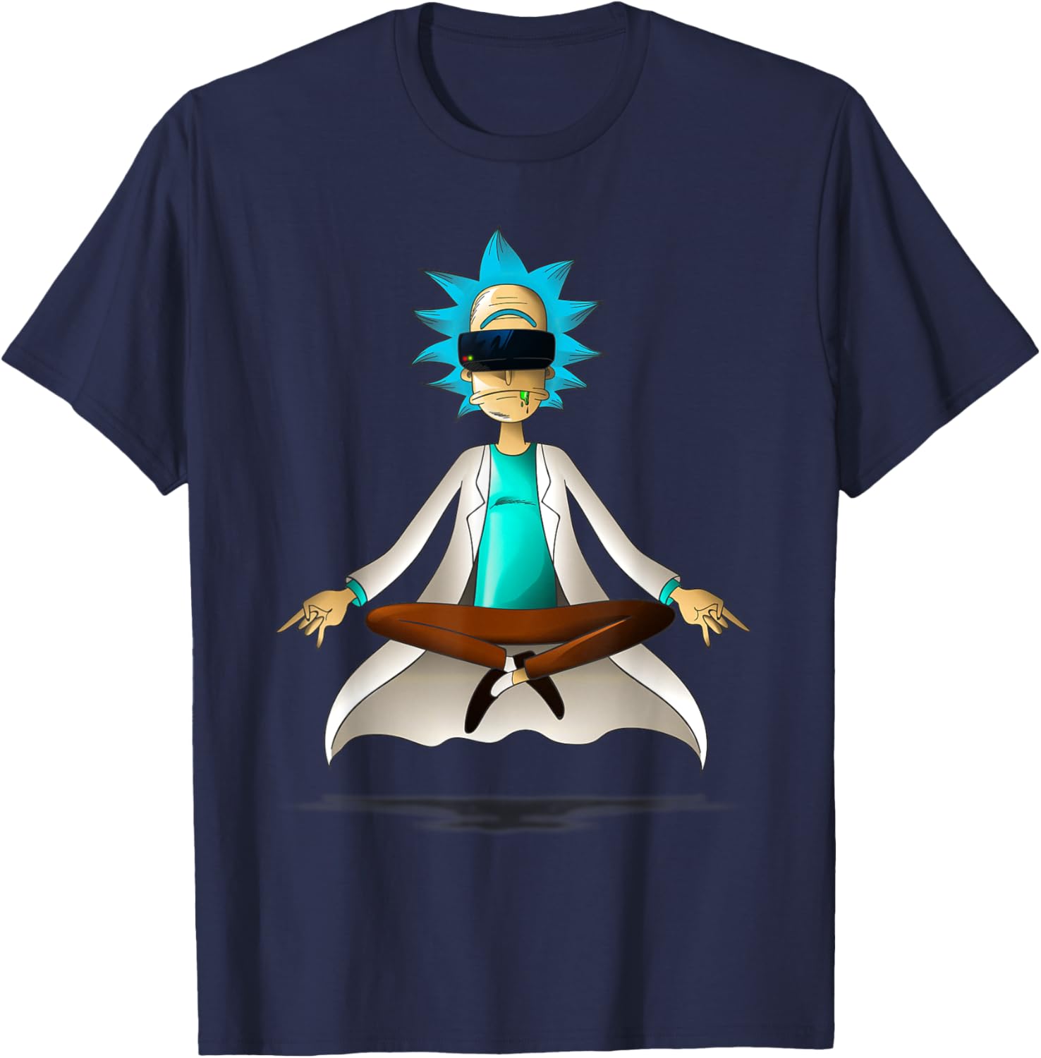 Rick and Morty Pop Socket Virtual Meditation T-Shirt for Fans - 4