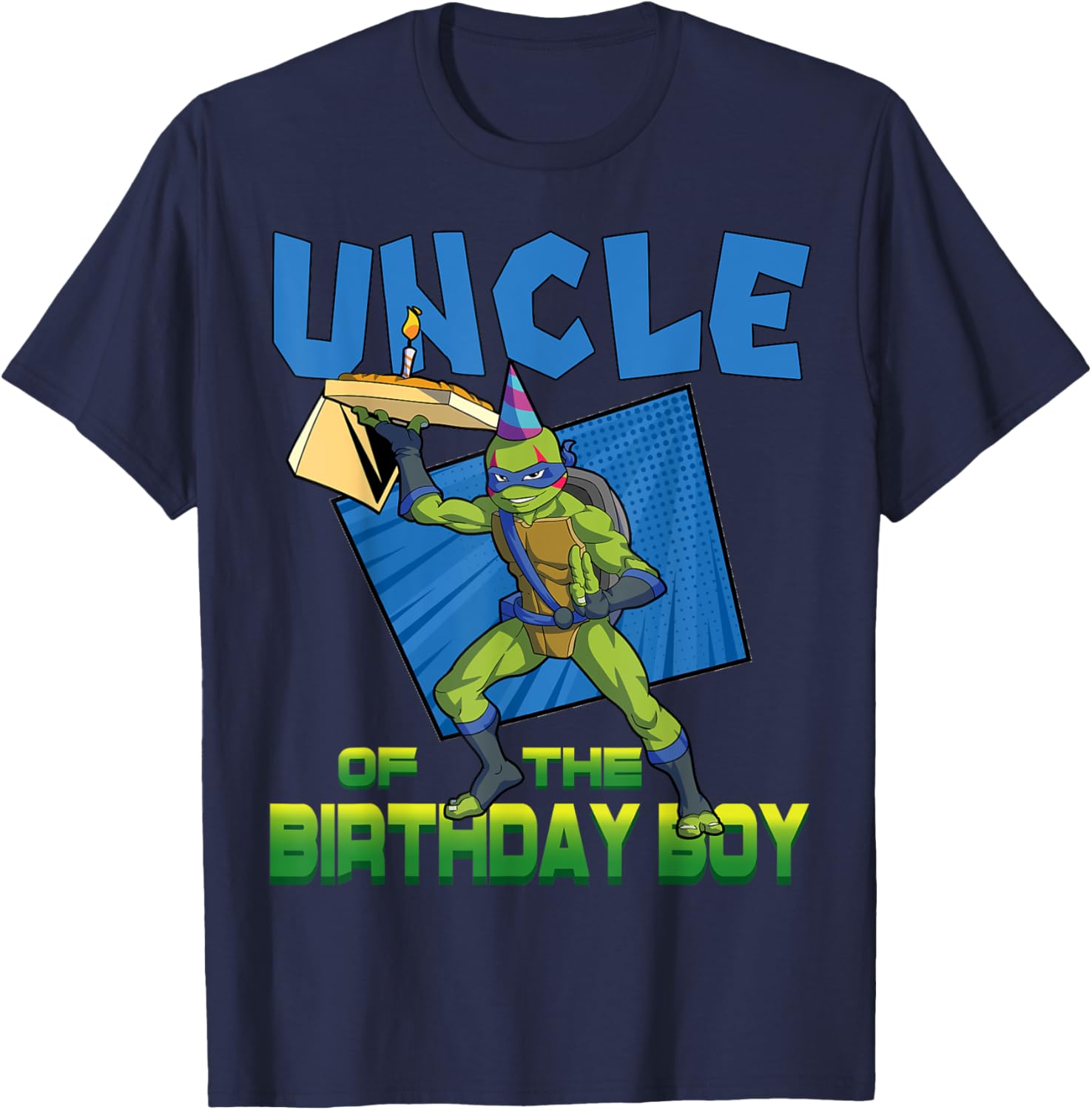 Mademark TMNT Leo Uncle Birthday Pizza Theme Party T-Shirt for Kids - 16