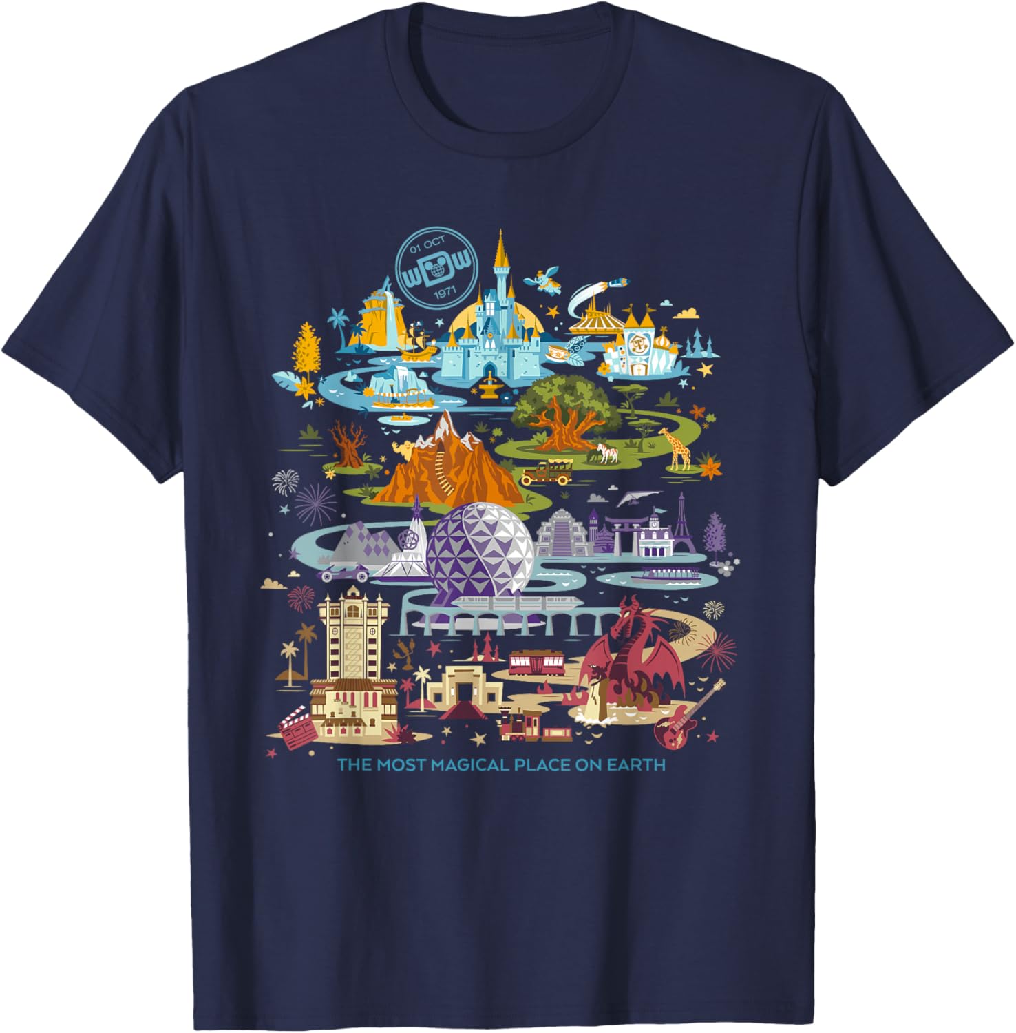 Walt Disney World 50th Anniversary T-Shirt Fun Disney Merchandise - 5