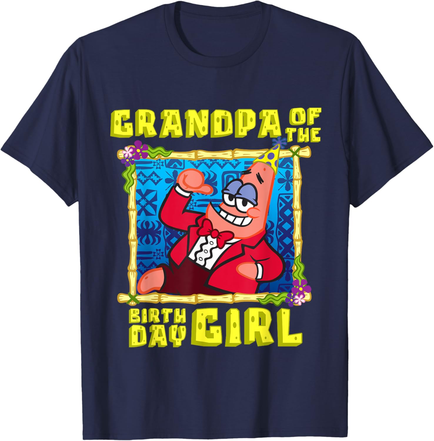 Mademark SpongeBob SquarePants Grandpa Pop T-Shirt for Birthday Girls - 17