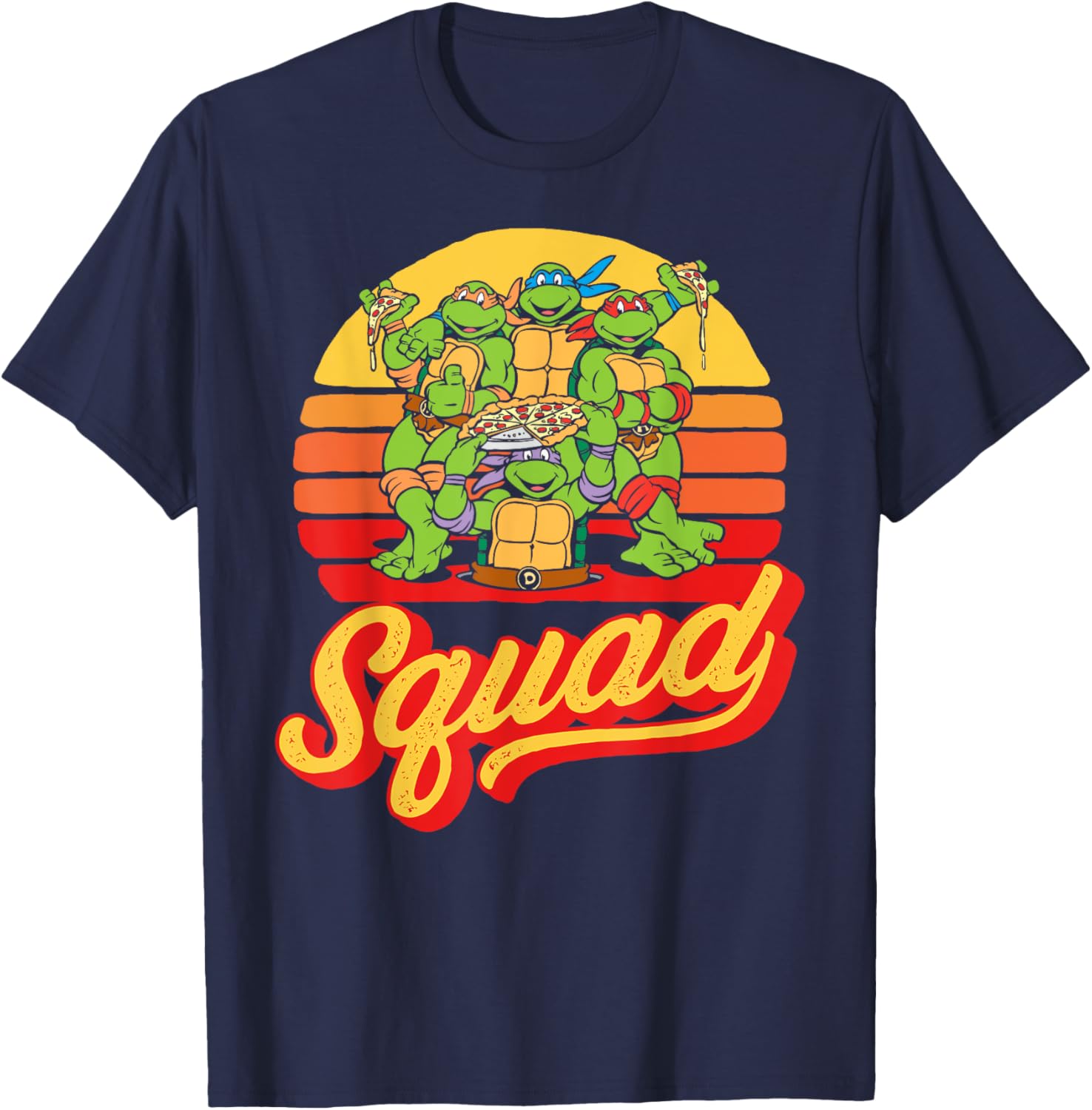 Mademark x TMNT Vintage 80s Sunset T-Shirt for Retro Ninja Turtle Fans - 8