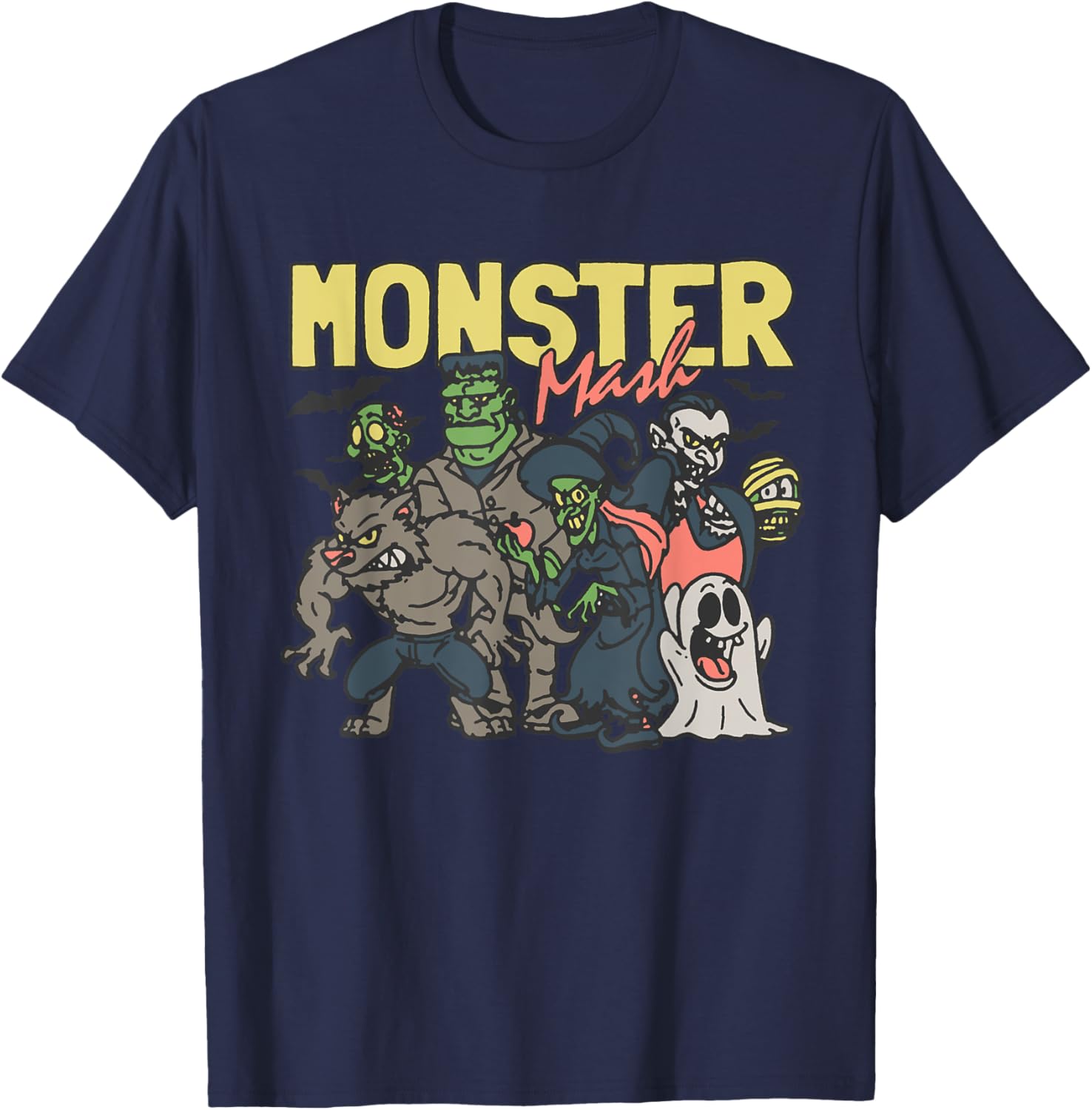 Monster Mash Halloween T-Shirt Fun Costume Characters for Parties - 6