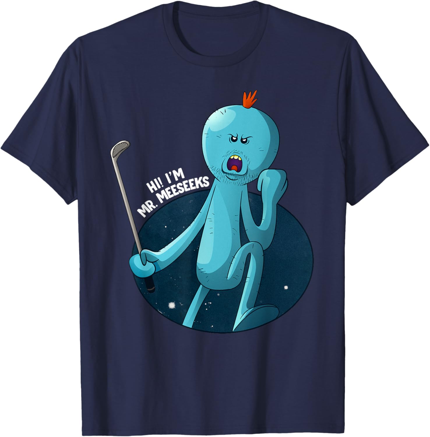 Mademark Rick and Morty Stressed Meeseeks T-Shirt Fun Graphic Tee - 2